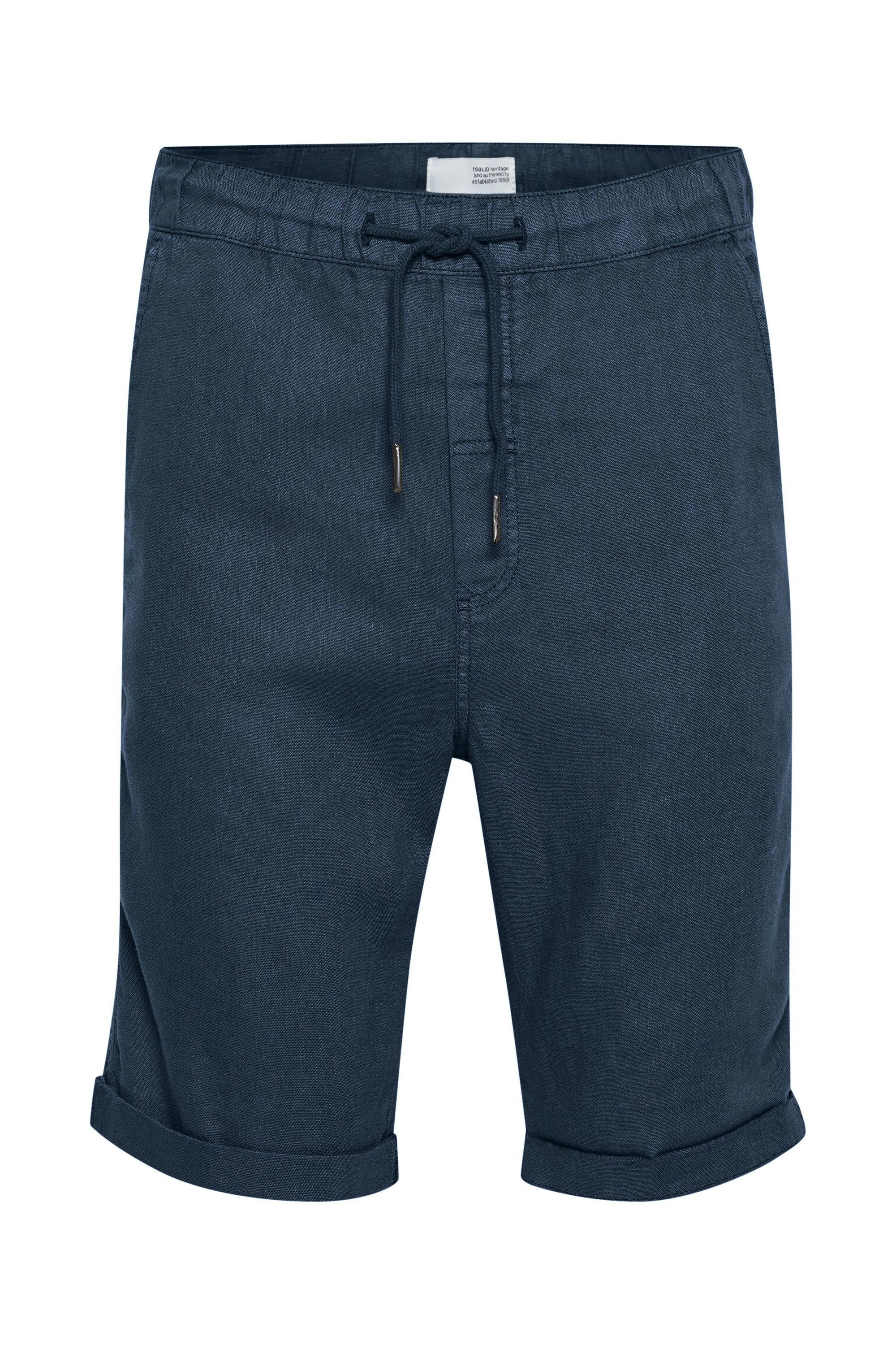 Hose Shorts (194010) !Solid INSIGNIA Leinen - SDTruc Shorts Linen kurze BLUE 21105213 aus