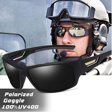 Fivejoy Pilotenbrille Herren Sportbrille Polarisierte Sonnenbrille UV400 Schutz Fahrerbrille (1-St)