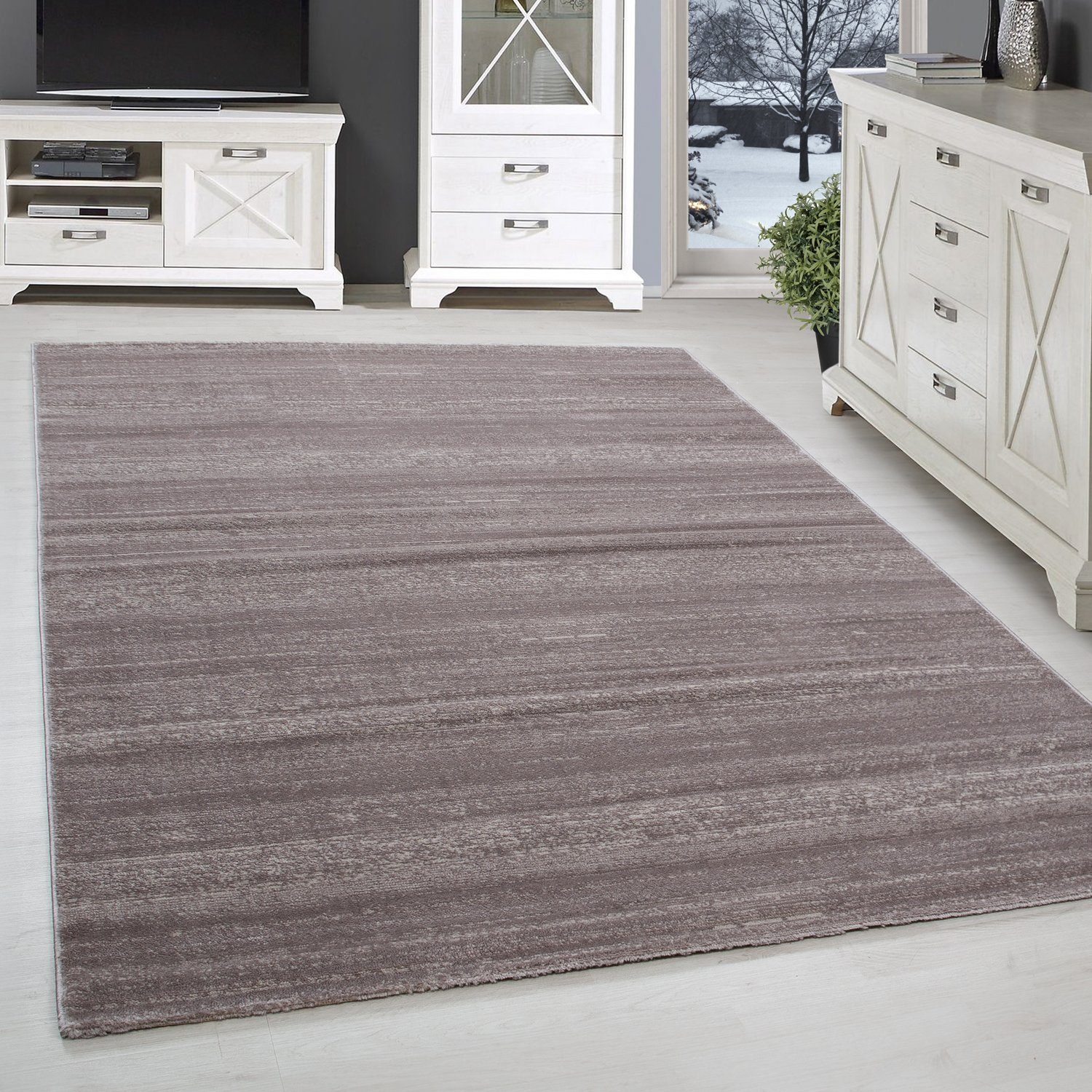 SIMPEX24 Designteppich Unicolor - Einfarbig, Läufer, Höhe: 6 mm, Modern Kur günstig online kaufen