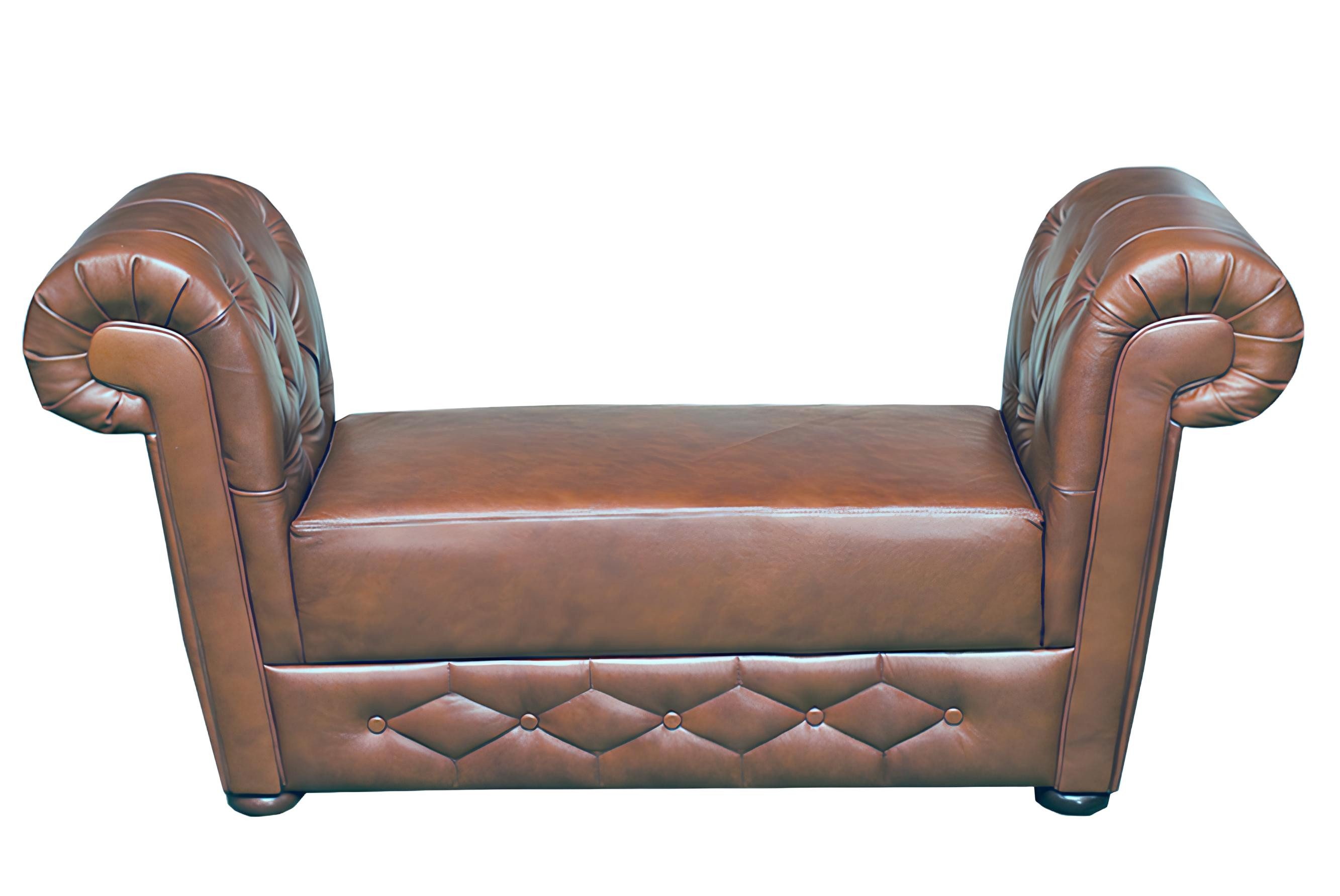 JVmoebel Polsterbank Chesterfield Hocker Leder Polster Fußhocker Chaise Ottomane Pouf Relax (KLEOPATRA HOCKER CHESTERFIELD), Made in Europa