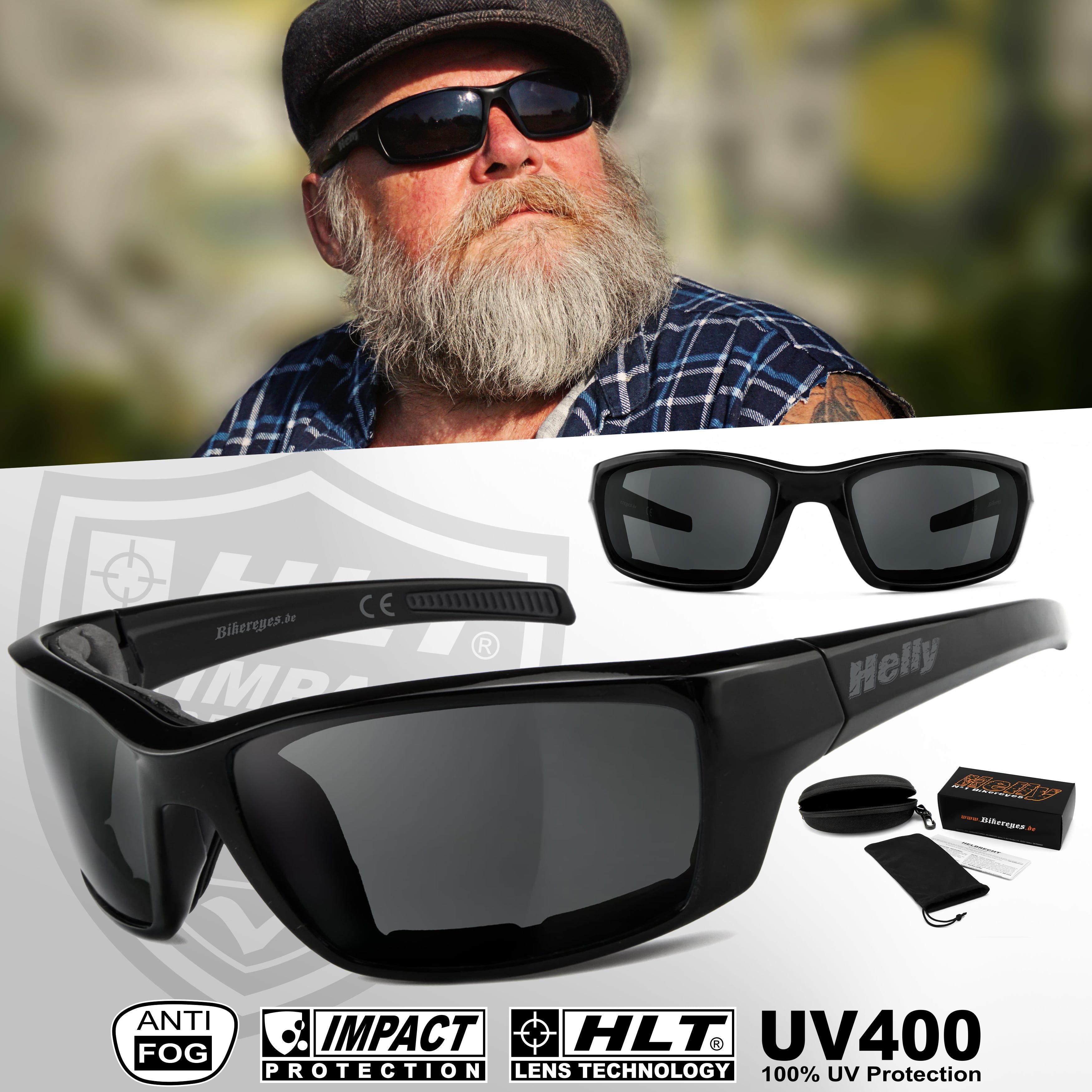 Helly - No.1 Bikereyes Motorradbrille shiny, gepolstert (abnehmbar) – Bild 2 von 5