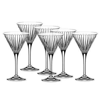 RCR Cocktailglas RCR Timeless Martini Glas 6er Set, Kristallglas
