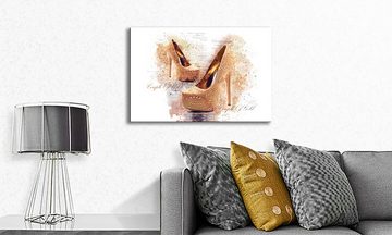 WandbilderXXL Leinwandbild Golden Couple, High Heels (1 St), Wandbild,in 6 Größen erhältlich