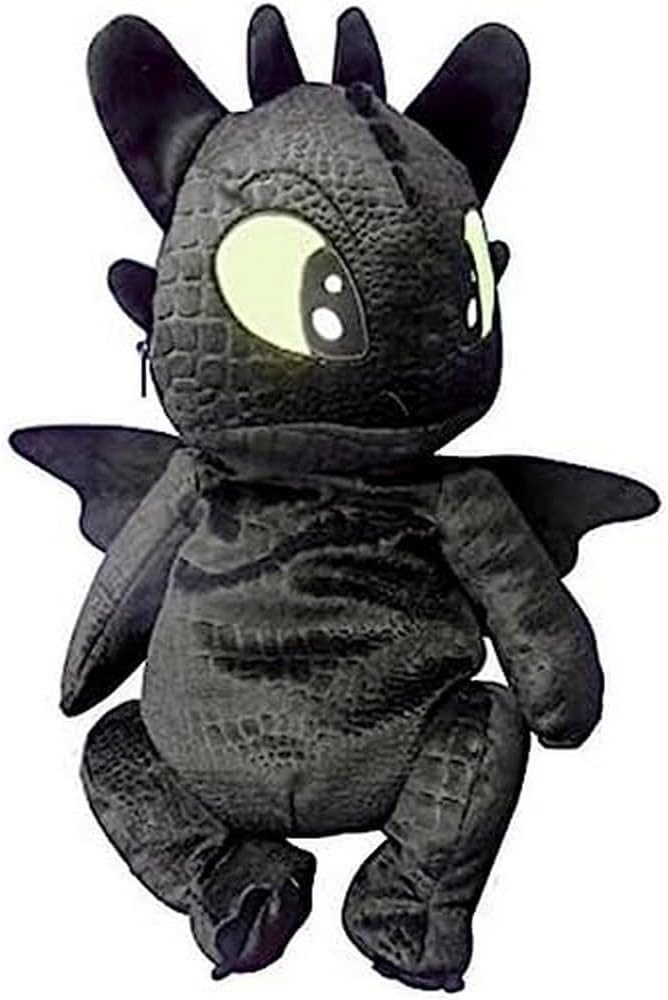 Joy Toy Minirucksack Drachenzähmen leicht gemacht 3 Plüsch-Rucksack Toothless (1-tlg), Zuckerschockgarantie