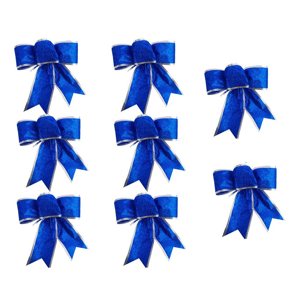 Lubgitsr Weihnachtsbaumschleife 8 Stücke Ziehschleife Geschenkschleife Geschenkband Bogen Schleifen (8-tlg)
