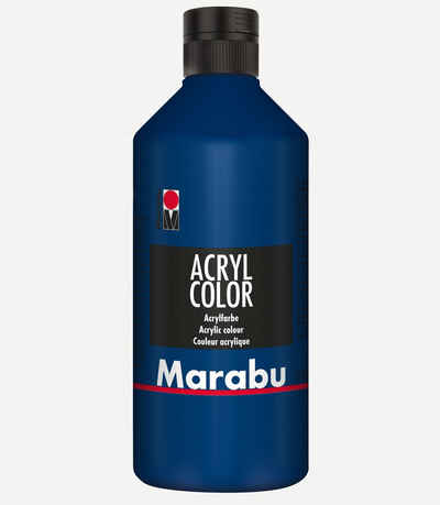 Marabu Acrylfarbe Marabu Acrylfarbe Acryl Color, 500 ml, dunkelblau 053