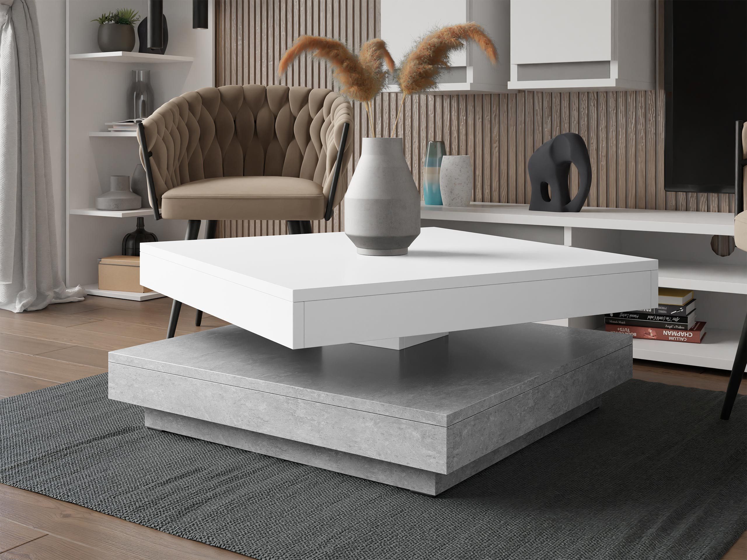 MIRJAN24 Couchtisch Nenani, Obere Tischplatte 360° günstig online kaufen