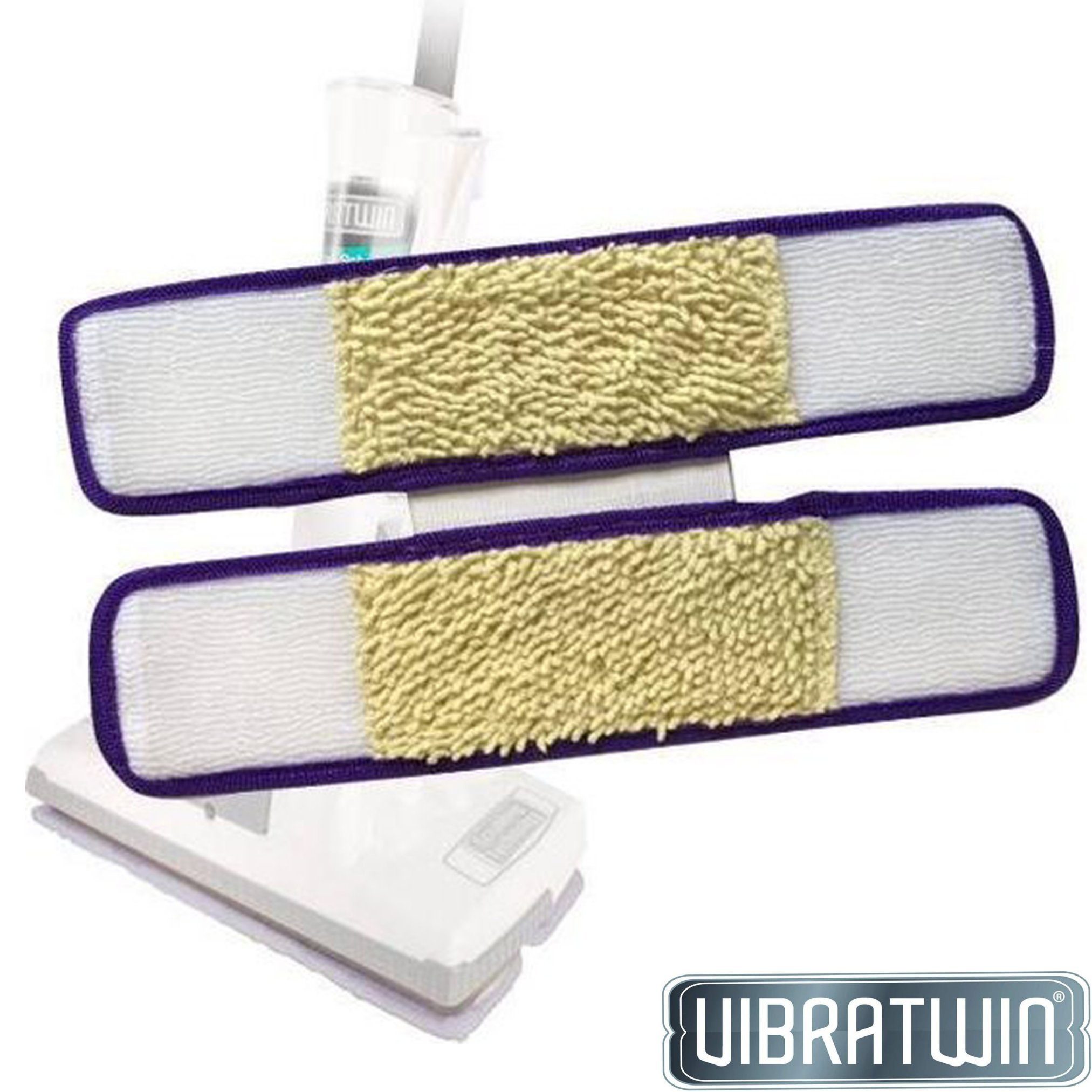 Thumbnail - Best Direct® VibraTwin® Hartbodenreiniger Ersatzmatten Wischbezug (Scheuerpad, 32x19 cm, Packung, 1-tlg., Zubehör, 3 Var...