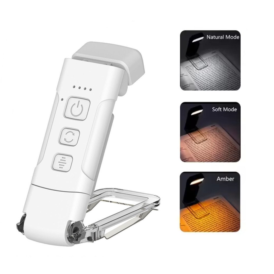 DESUO LED Leselampe Leselampe Buch Klemme 3 Farbtöne 5 Helligkeit Einstellb günstig online kaufen