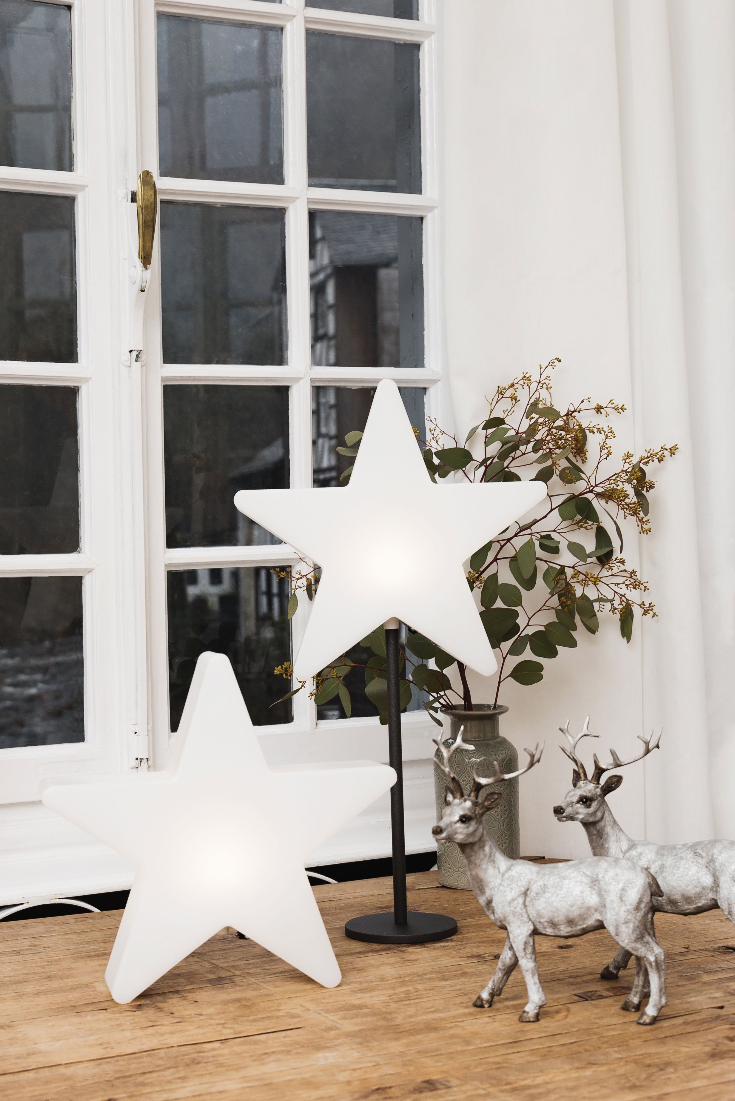 LED design Star, fest LED Outdoor 8 30 integriert, seasons und weiß cm Shining Stern für In- Window Tageslichtweiß,