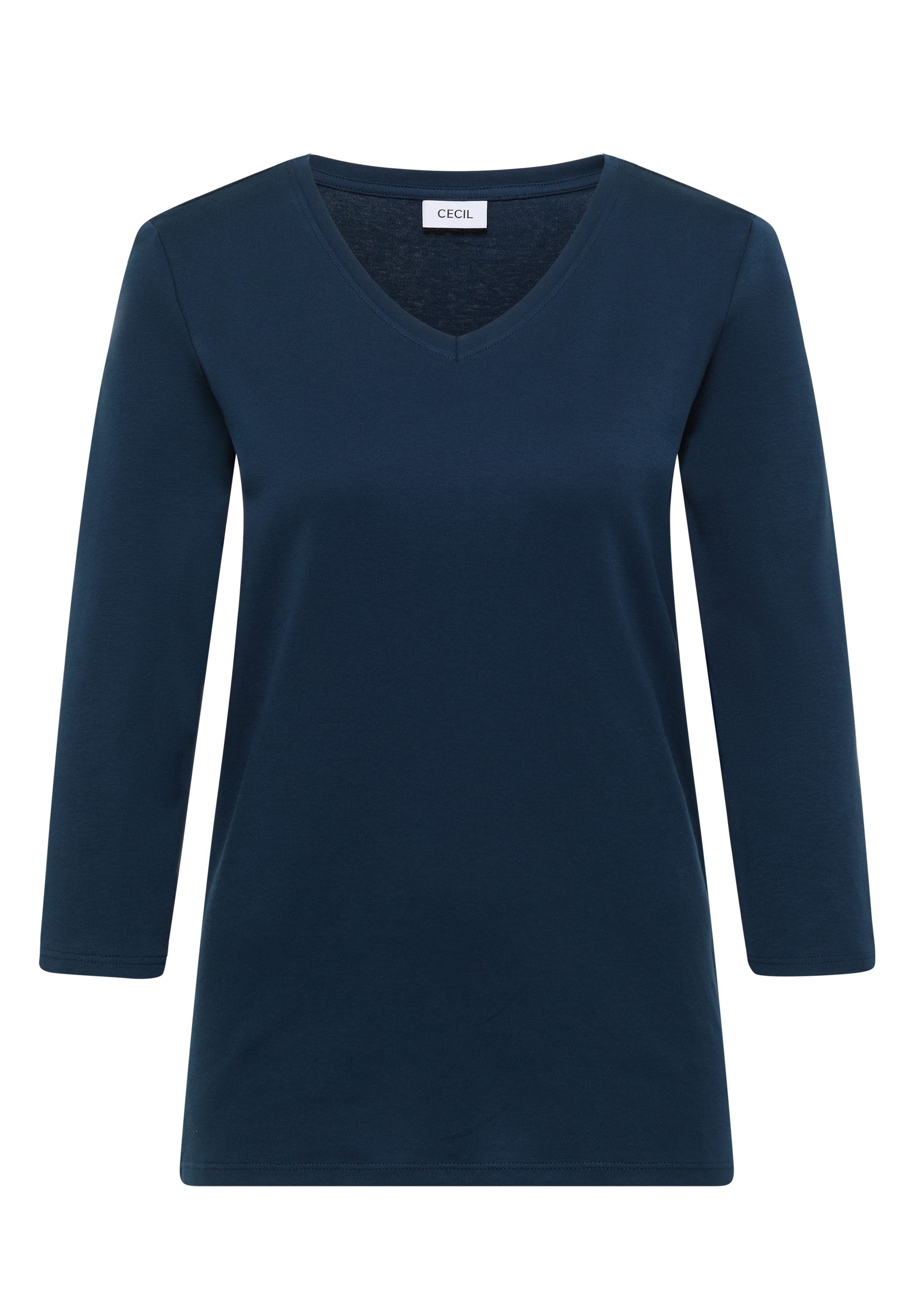 CECIL V-Shirt aus reiner Baumwolle – Bild 4 von 5