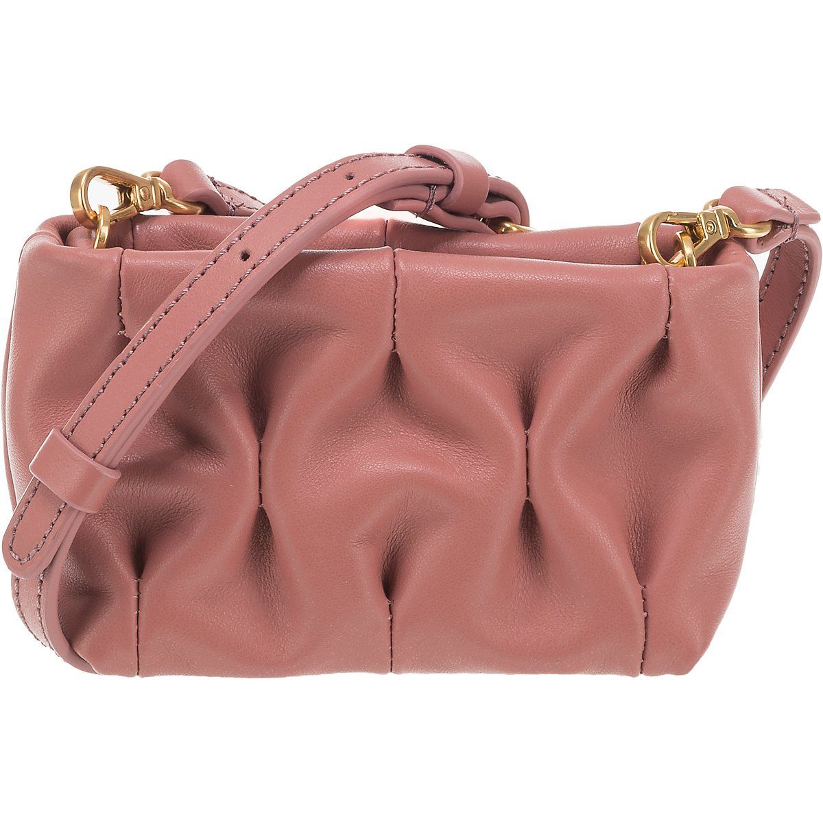 Coccinelle Leder Schultertasche mit Logo-Print in Pink Damen Taschen Schultertaschen 