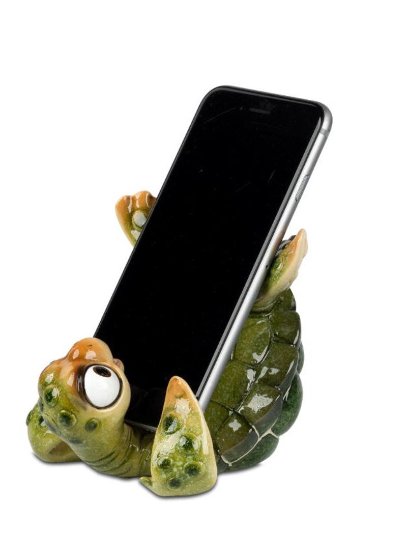 formano Dekofigur Schildkröte Harry grün Handy-Halter 12 cm Kunststein glän günstig online kaufen