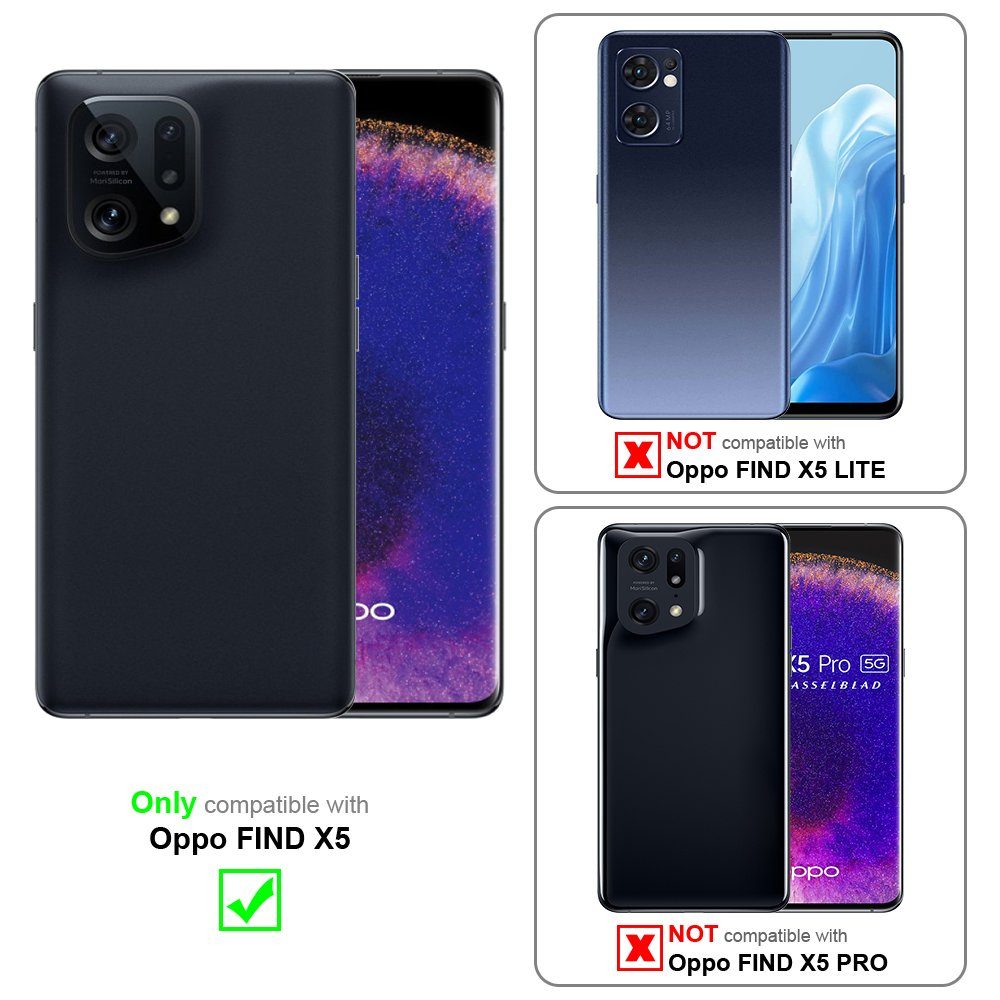 Cadorabo Handyhülle für Oppo FIND X5 Hülle Oppo FIND X5, Robustes Hard Case - Handy Schutzhülle - Hülle - Back Cover Bumper