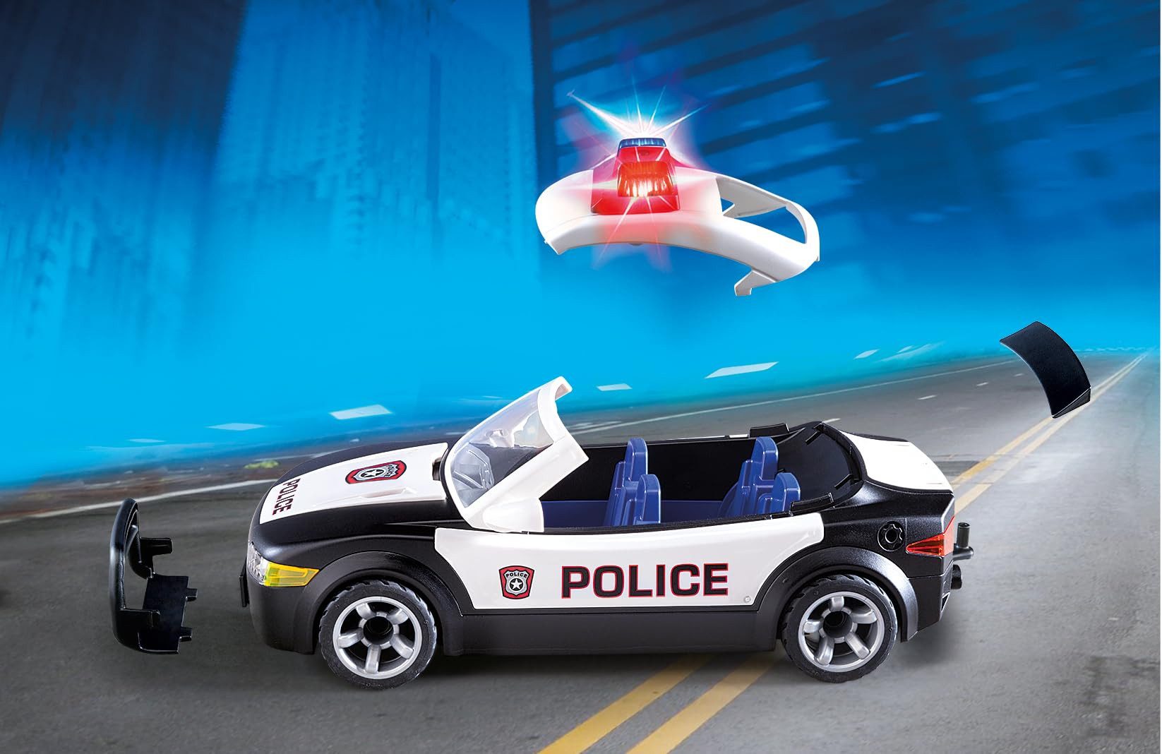 Playmobil® Spielwelt City Action Polizeiauto 5673, (30-tlg), PLAYMOBIL City Action Spielset