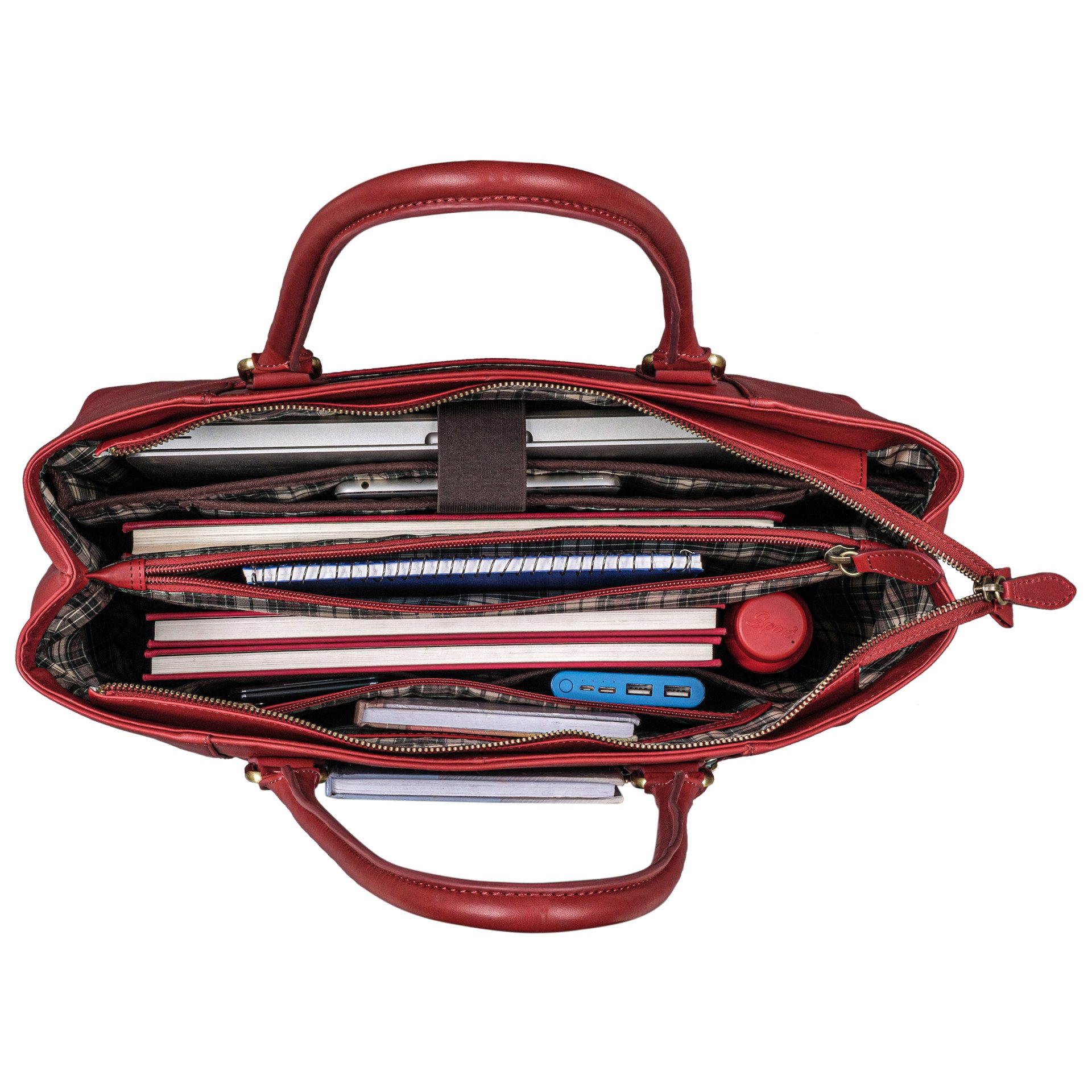 Benthill Henkeltasche Damen Echt Leder Tasche Große Handtasche vielen Fächern Schultertasche, Reißverschlussfach