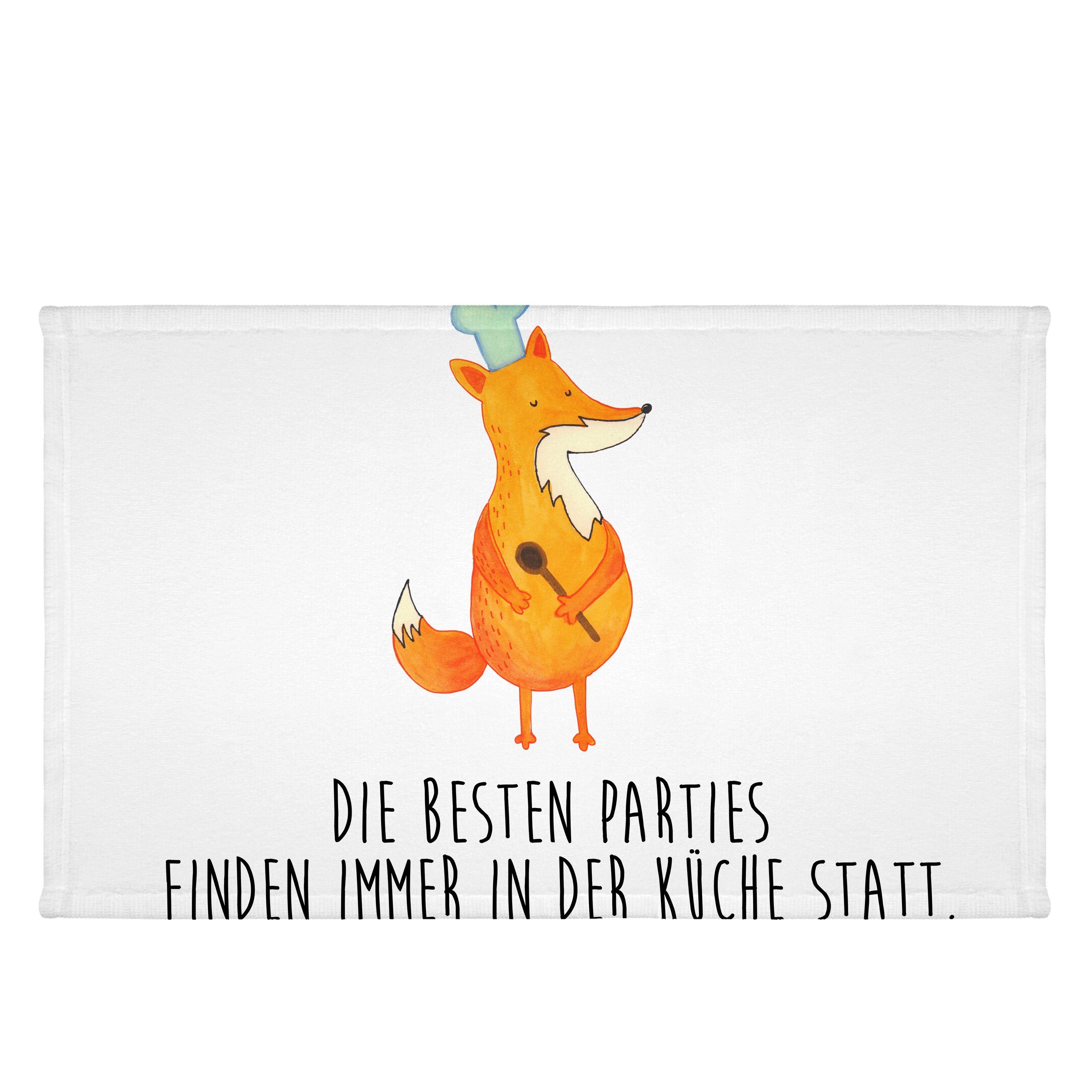 Mr. & Mrs. Panda Handtuch »Fuchs Koch Weiß Geschenk, Bäcker, Spruch