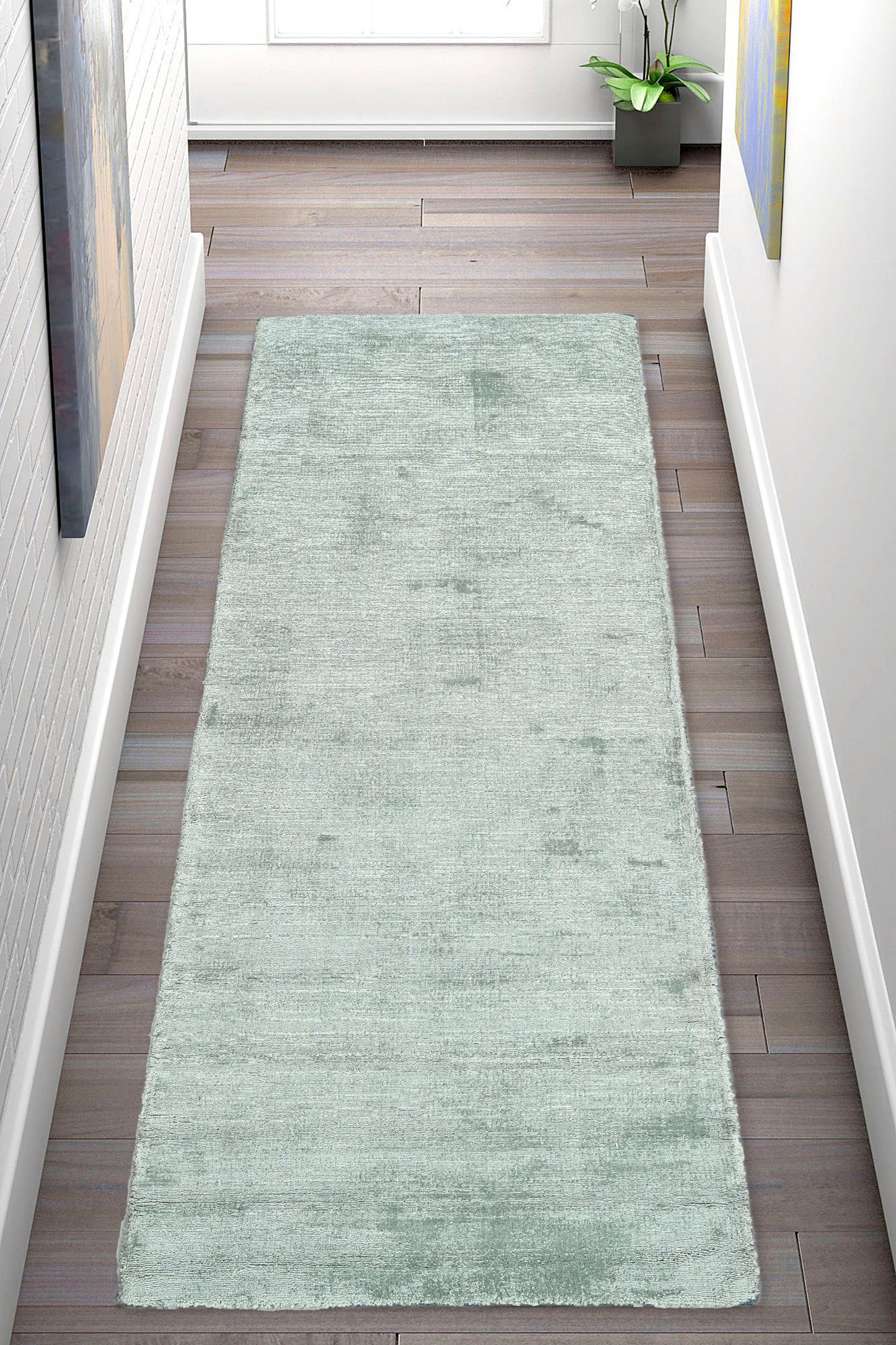 my home Läufer Shirley, handgewebter Viskose-Teppich, farblich changierend, günstig online kaufen