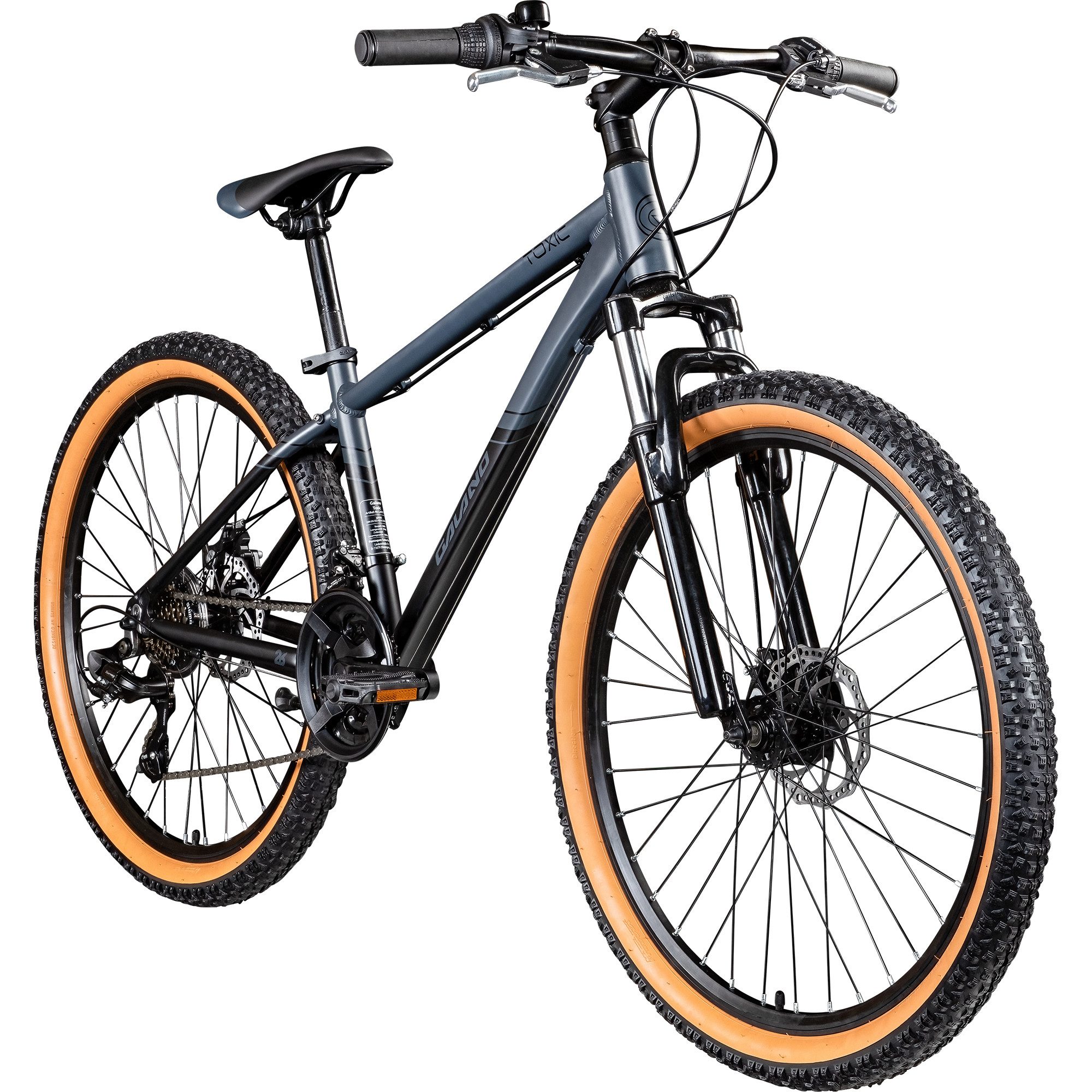 Galano Mountainbike Toxic, 21 Gang, Kettenschaltung, Mountainbike Hardtail Fahrrad Damen Herren Jugendliche 145 - 185 cm