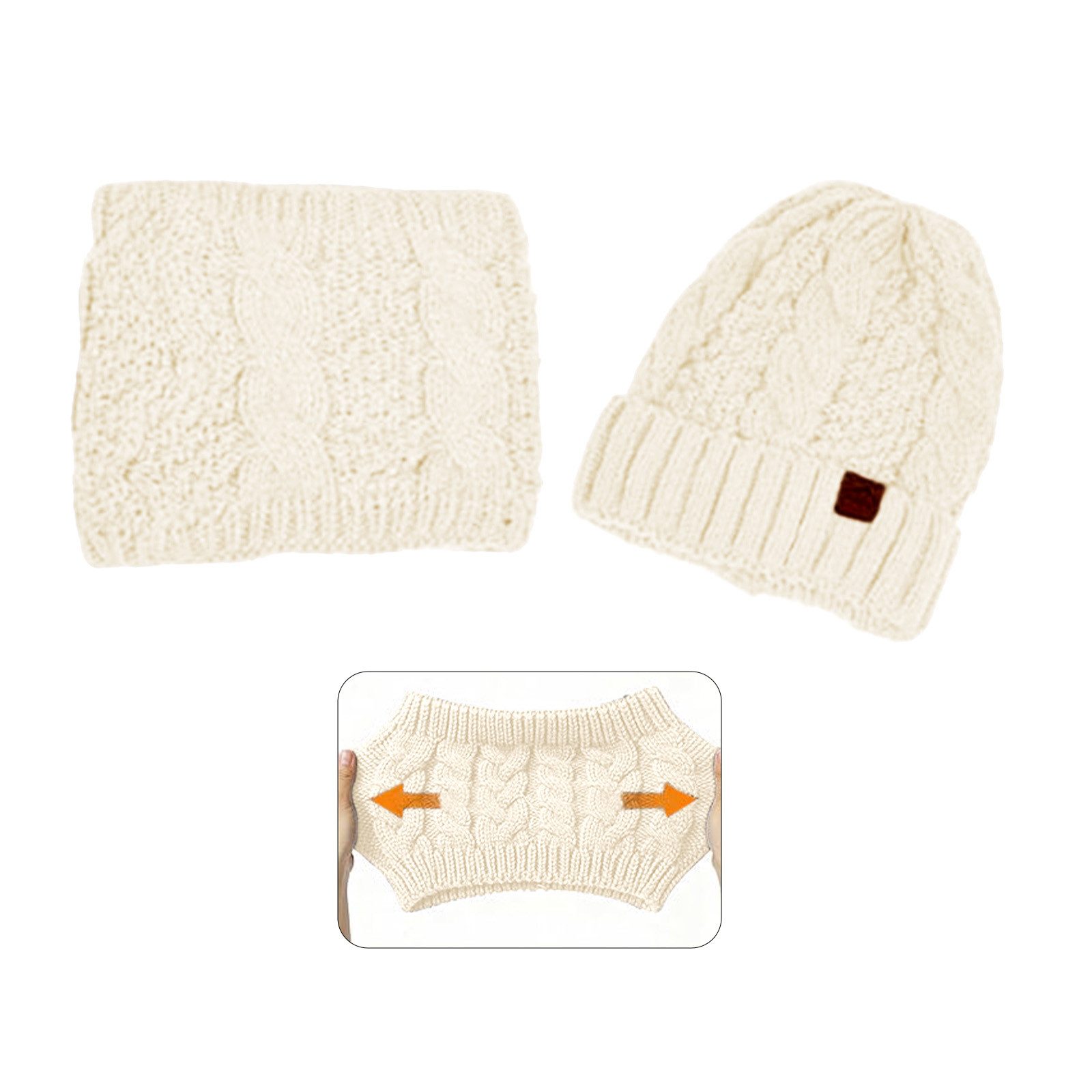 OKWISH Strickmütze Damen Wintermütze und Schal Set Strickmütze Mützen- und günstig online kaufen