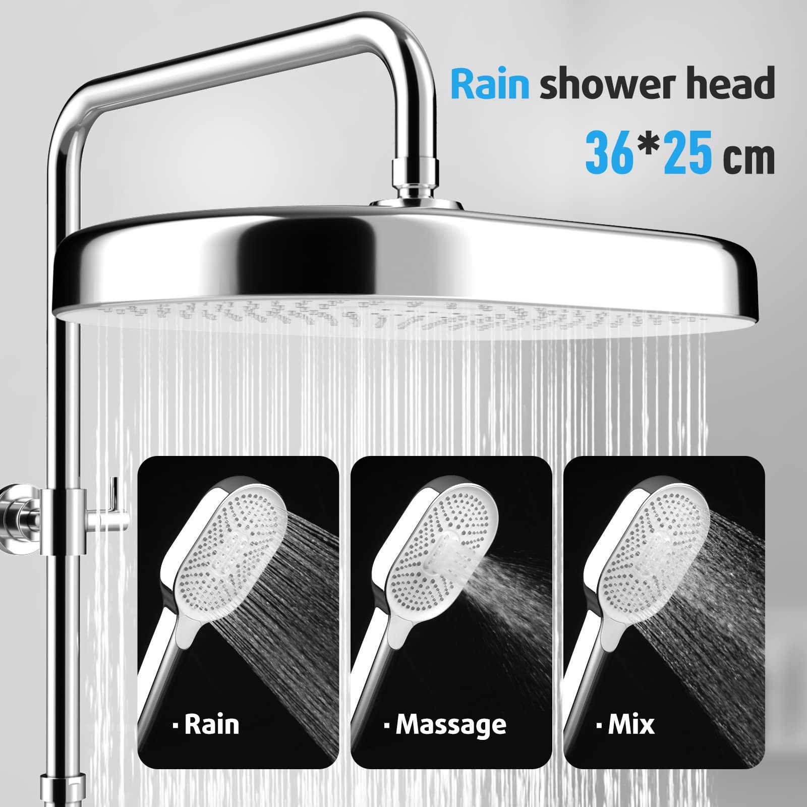 Rainsworth Duschsystem ohne Armatur, Höhe 35 günstig online kaufen