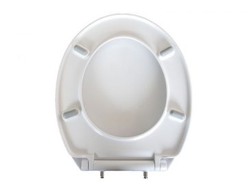 Primaster WC-Sitz Primaster WC-Sitz mit Absenkautomatik Spa weiß, Abnehmbar Absenkautomatik Hochglanz-Dekorplatte Metallscharniere
