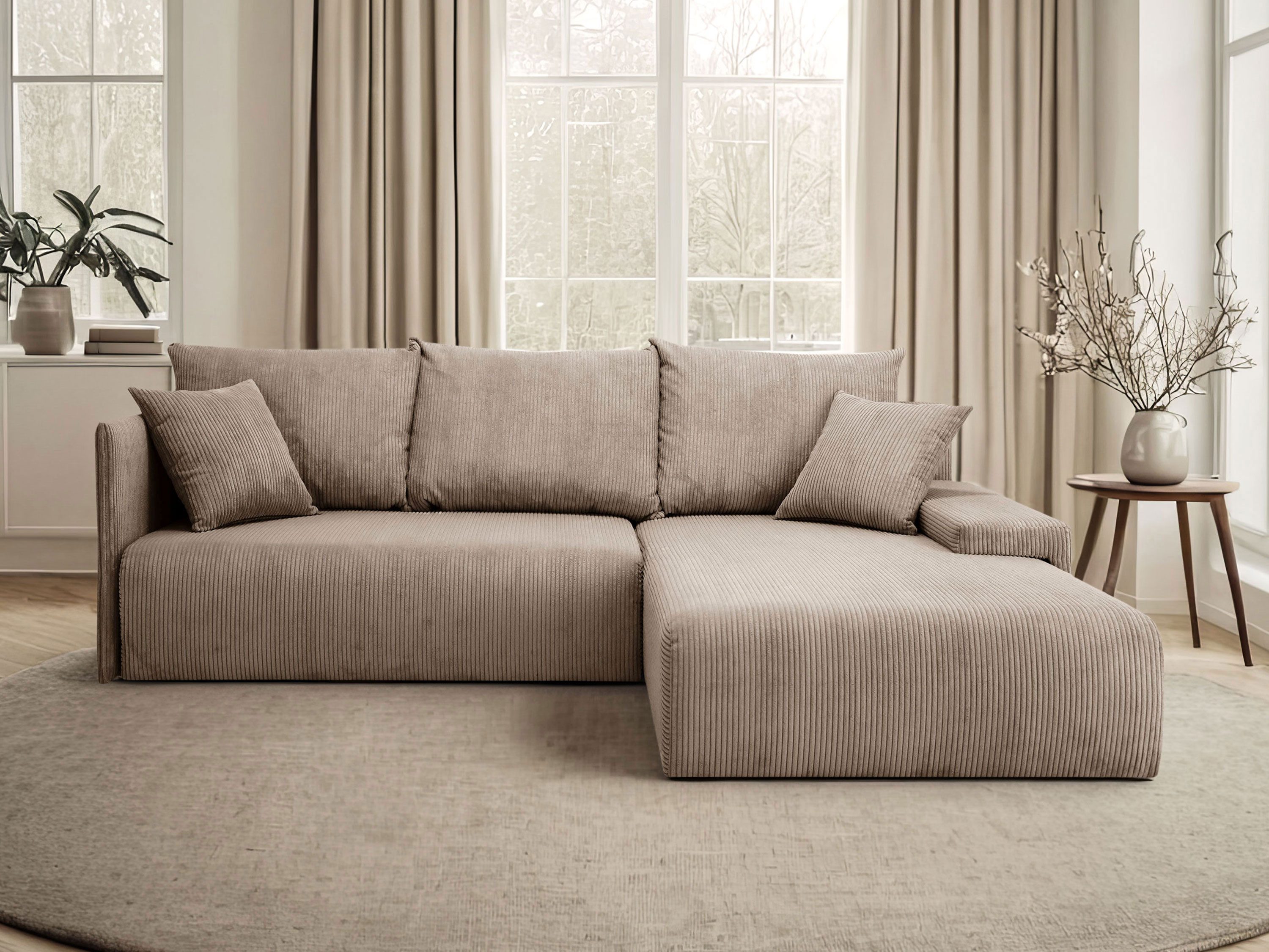 Lookway Ecksofa LAVIO in L-Form mit Schlaffunktion und Bettkasten, 246x188x günstig online kaufen