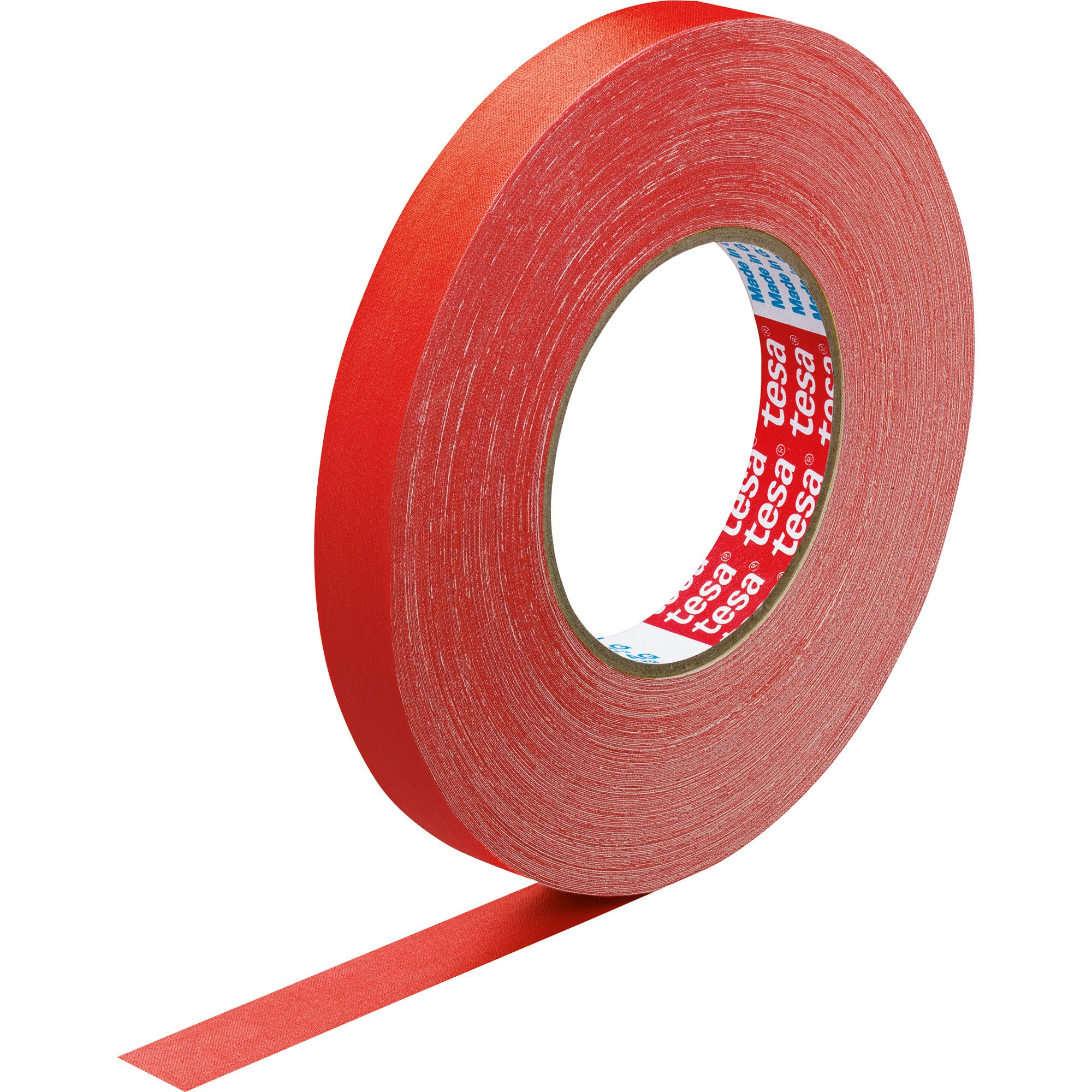 Klebestreifen tesa Gewebeband 19mmx50m rot Nr. 57230-04, extra Power