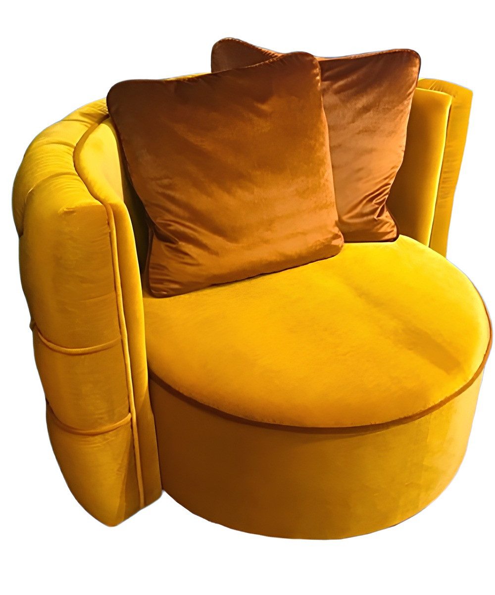 JVmoebel Кресла Rund Кресла Chesterfield Club Runde Sofa Couch Runde Relax Stühle, Made in Europa