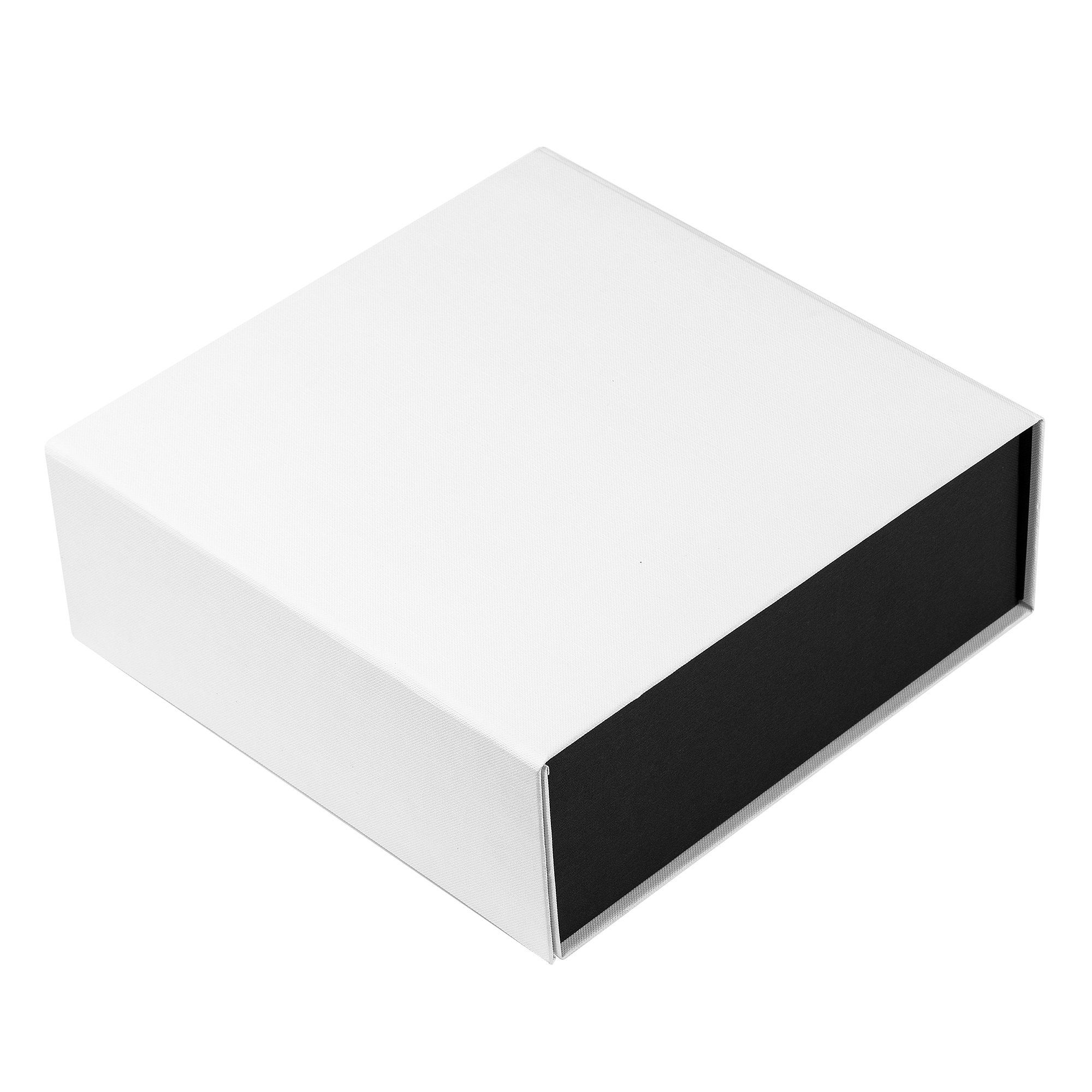 AdelDream Aufbewahrungsbox Geschenkbox Rechteck mit Deckel und Magnet für Hochzeiten, Geburtstagsgeschenk und Babybrautjungfer Geschenkbox Weiß