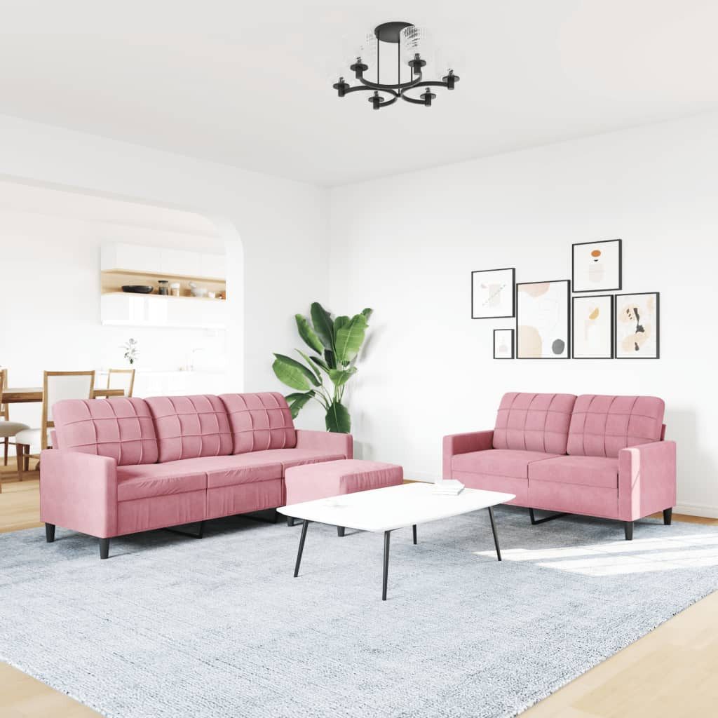 vidaXL Sofa 3-tlg. Sofagarnitur mit Kissen günstig online kaufen