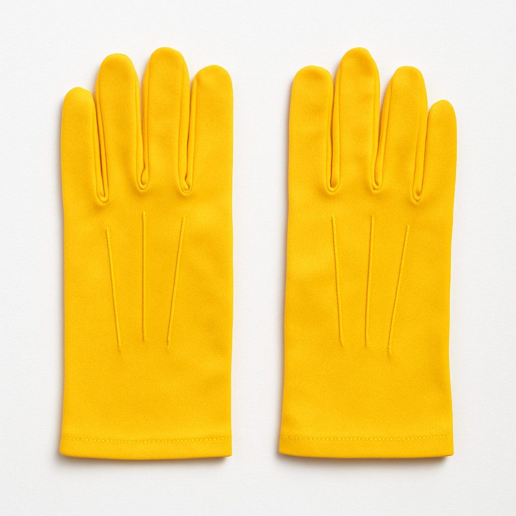 Widmann S.r.l. Fleecehandschuhe Gelbe Перчатки kurz Kostüm Zubehör für Karneval & Halloween Bunt, auffällig, vielseitig