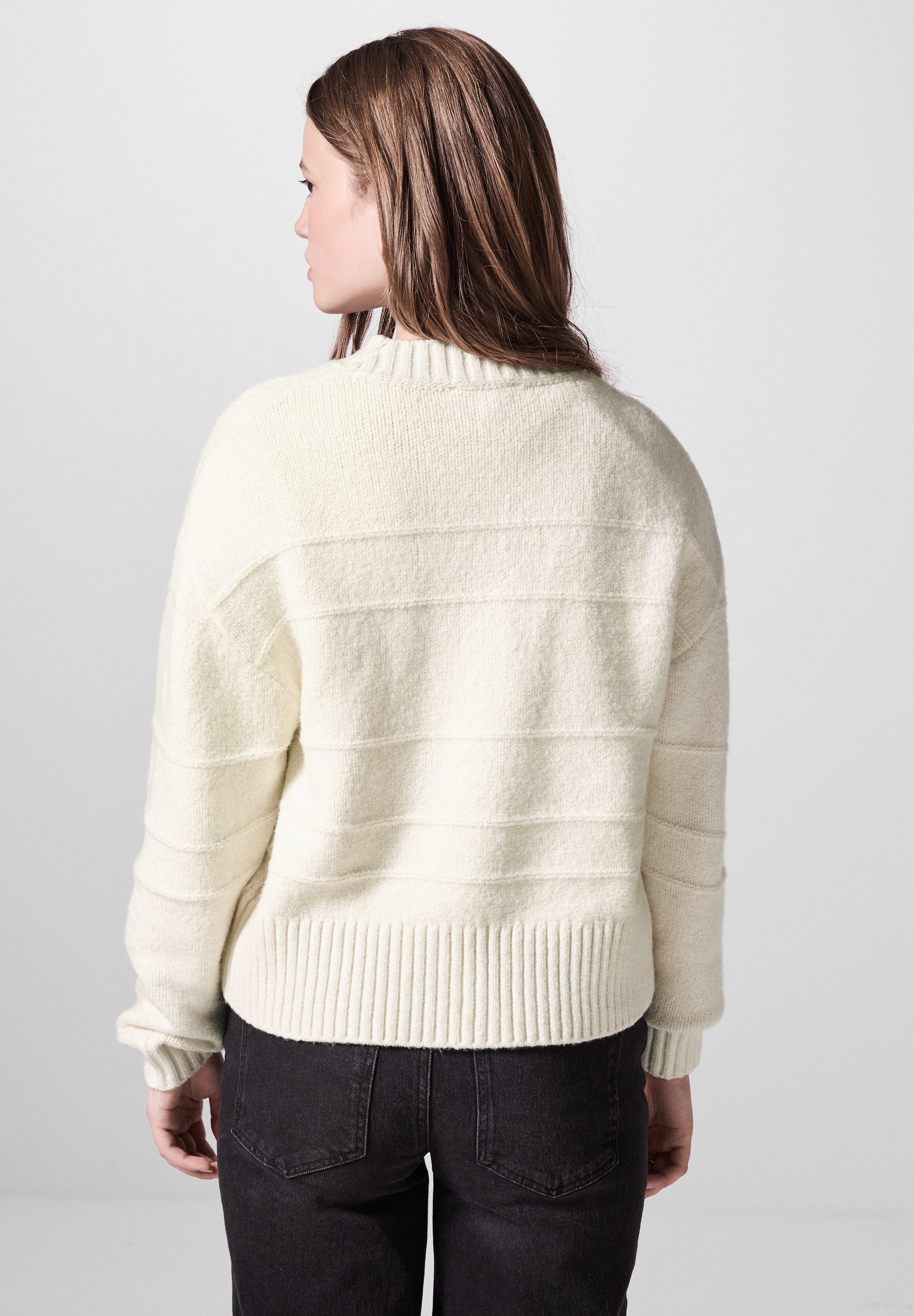 STREET ONE STUDIO Strickpullover Rundhalsausschnitt