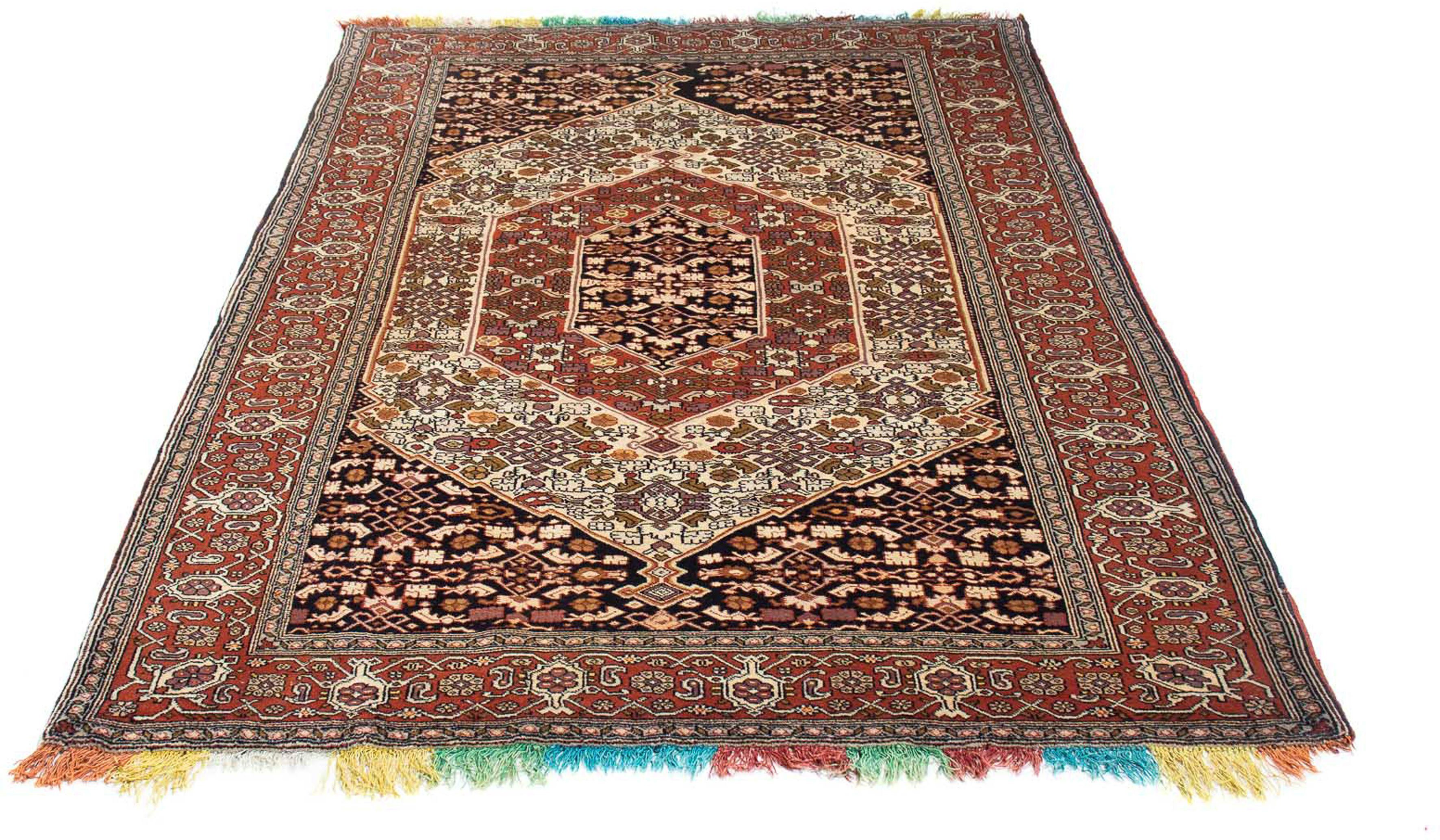 Orientteppich Perser - Classic - 197 x 132 cm - mehrfarbig, morgenland, rechteckig, Höhe: 10 mm, Wohnzimmer, Handgeknüpft, Einzelstück mit Zertifikat