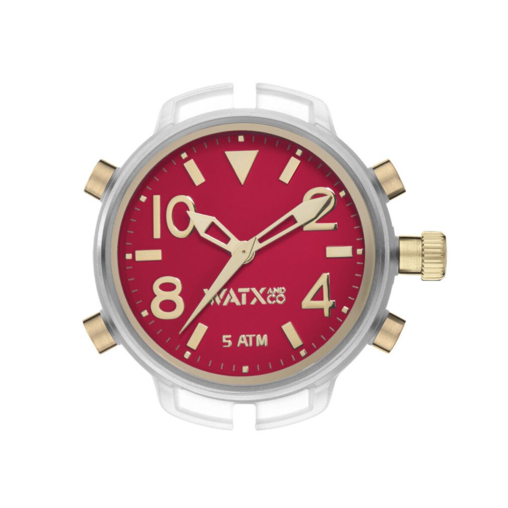 Watx Luxusuhr Unisex-Uhr & Colors RWA3723 Rot (49 mm)