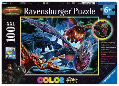 Ravensburger Puzzle »Pz Leuchtende Dragons 100 Teile«, Puzzleteile