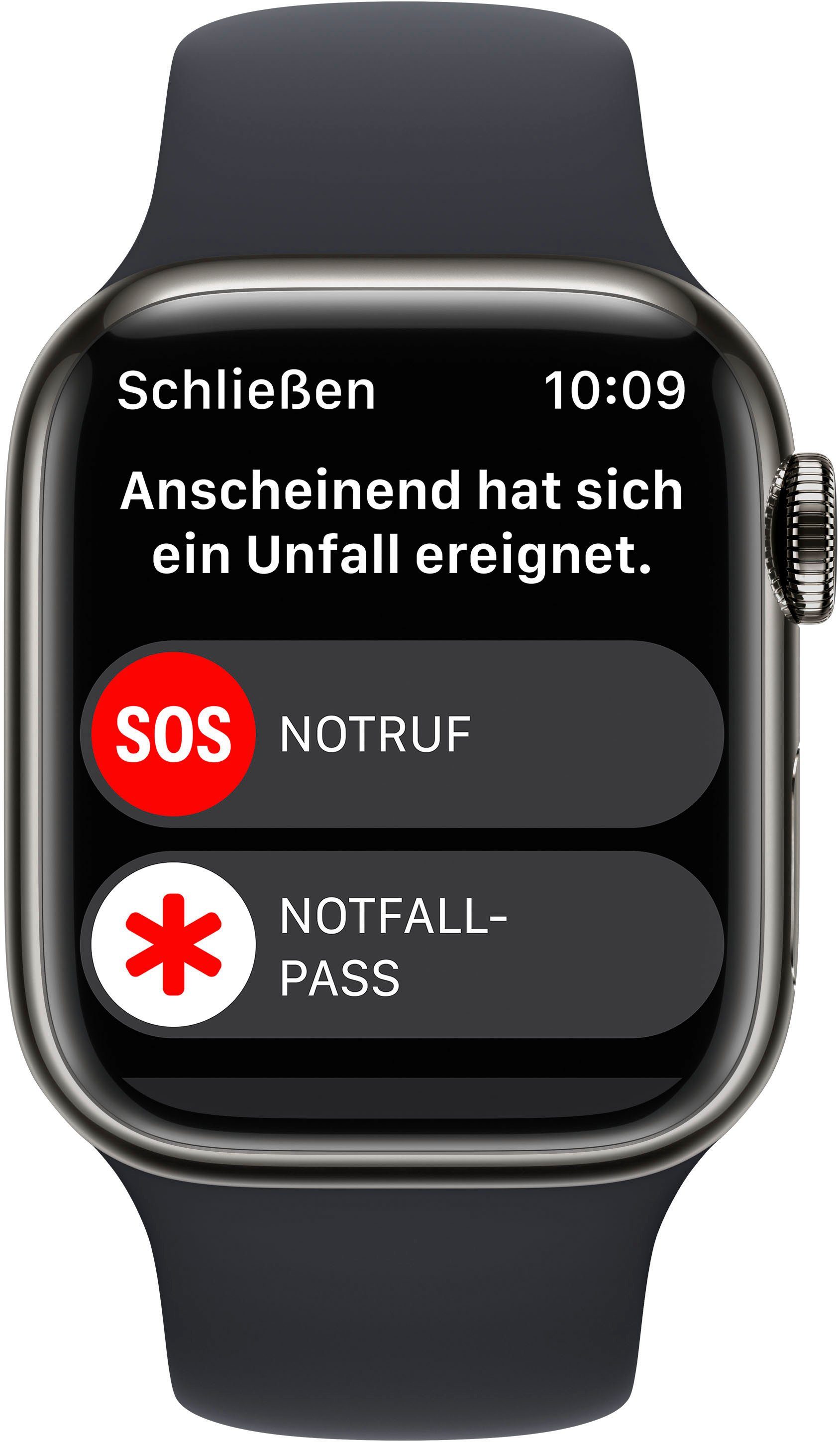 Apple Watch Series 8 GPS + Cellular 41mm Edelstahl Watch, Die Zukunft der  Gesundheit. Am