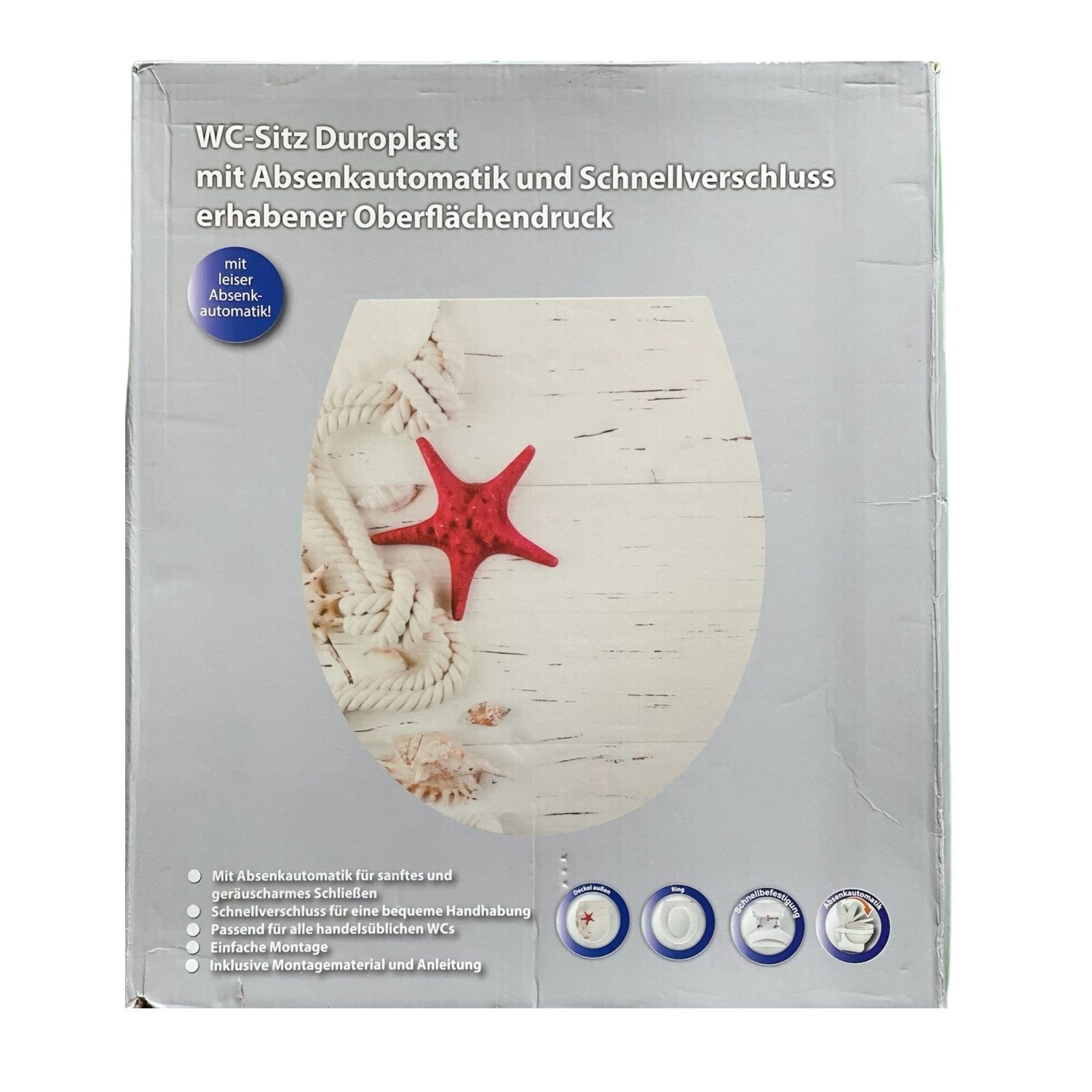 WENKO WC-Sitz WC-SITZ Toilettendeckel Klodeckel Absenkautomatik günstig online kaufen