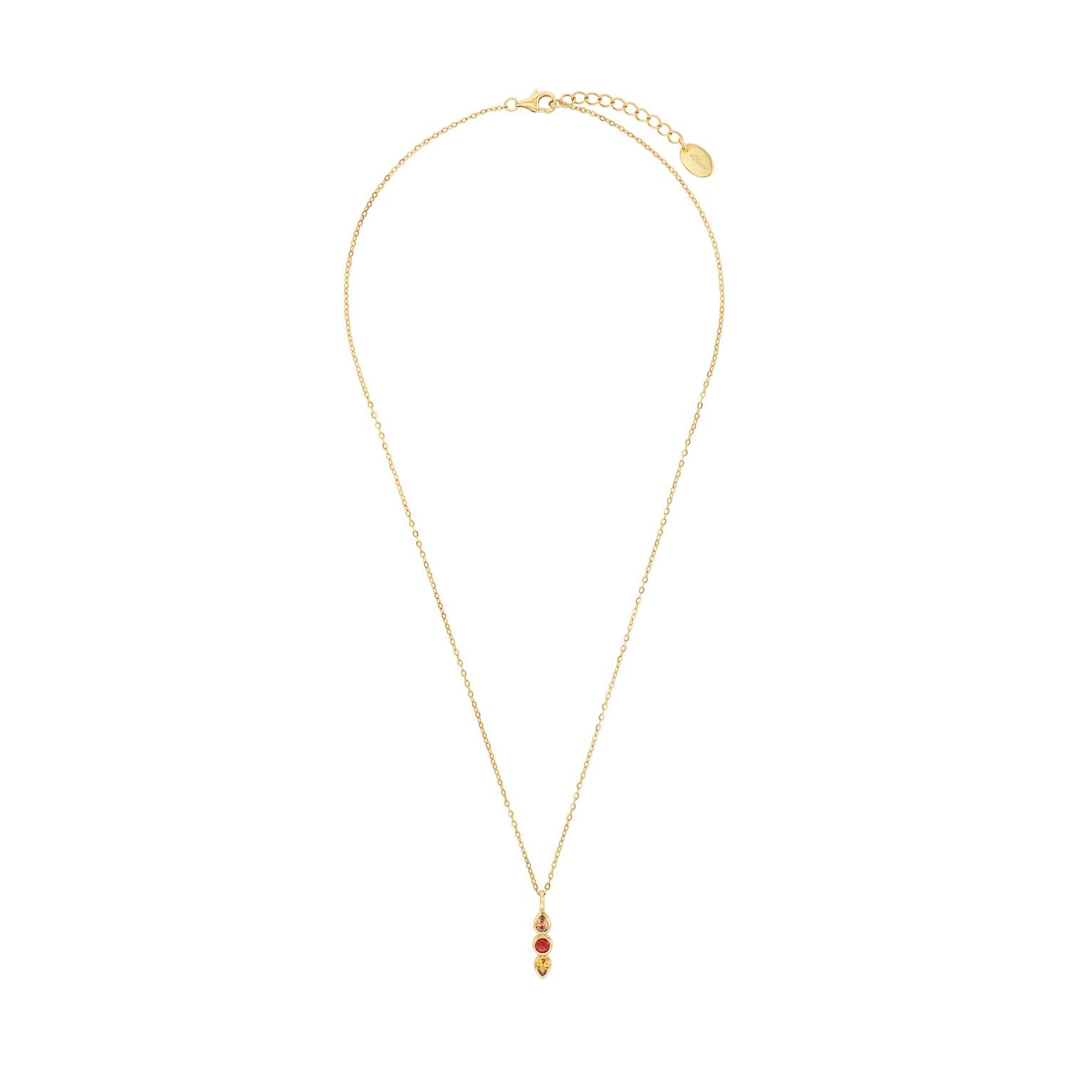 s.Oliver Silberkette für Damen, 925 Ste...