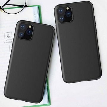 cofi1453 Bumper Silikon Hülle Basic für Vivo X80 Case TPU Soft Handy Cover Schwarz