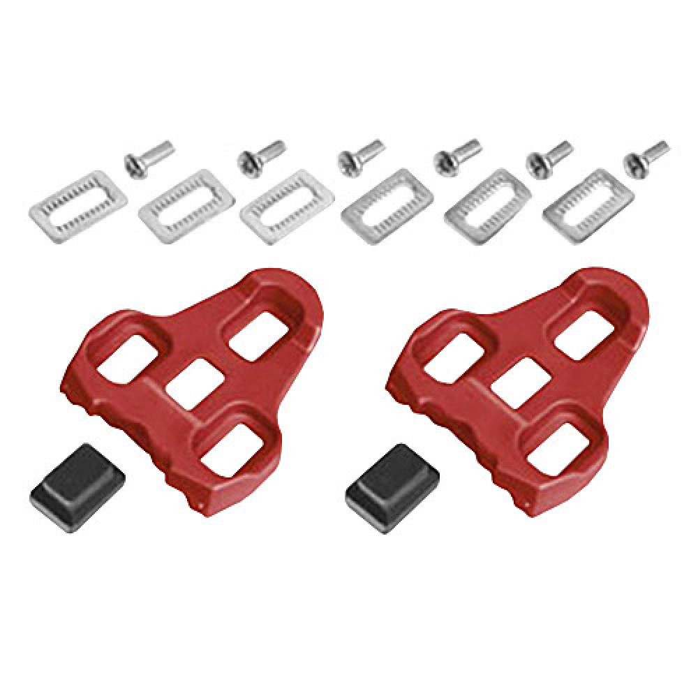 NORCO Fahrradpedale Cleats für LOOK Keo Pedal, rot, 9,0 °