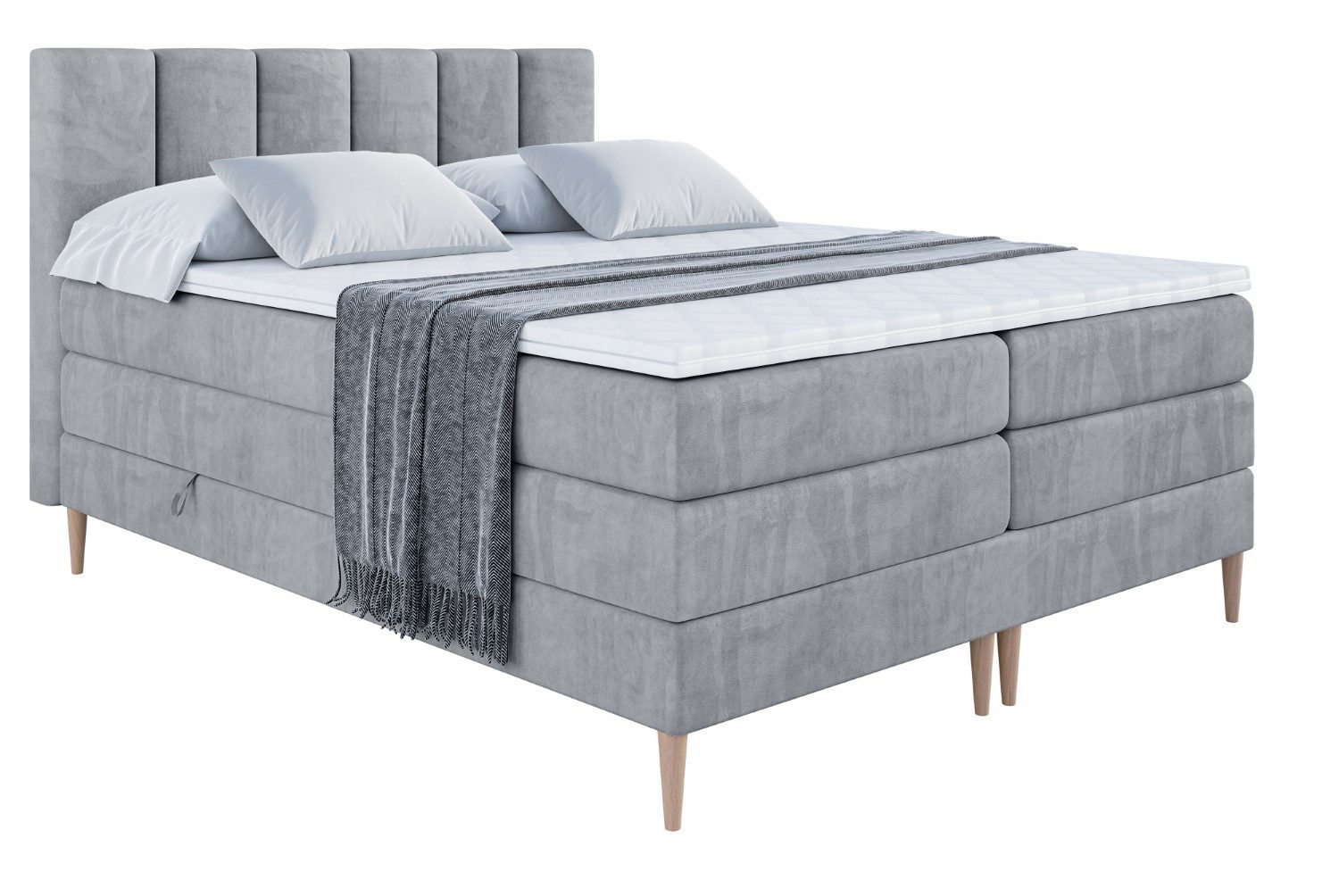 ALTDECOR Boxspringbett BOXI1-F KING (Multipocket-Matratze H4, günstig online kaufen