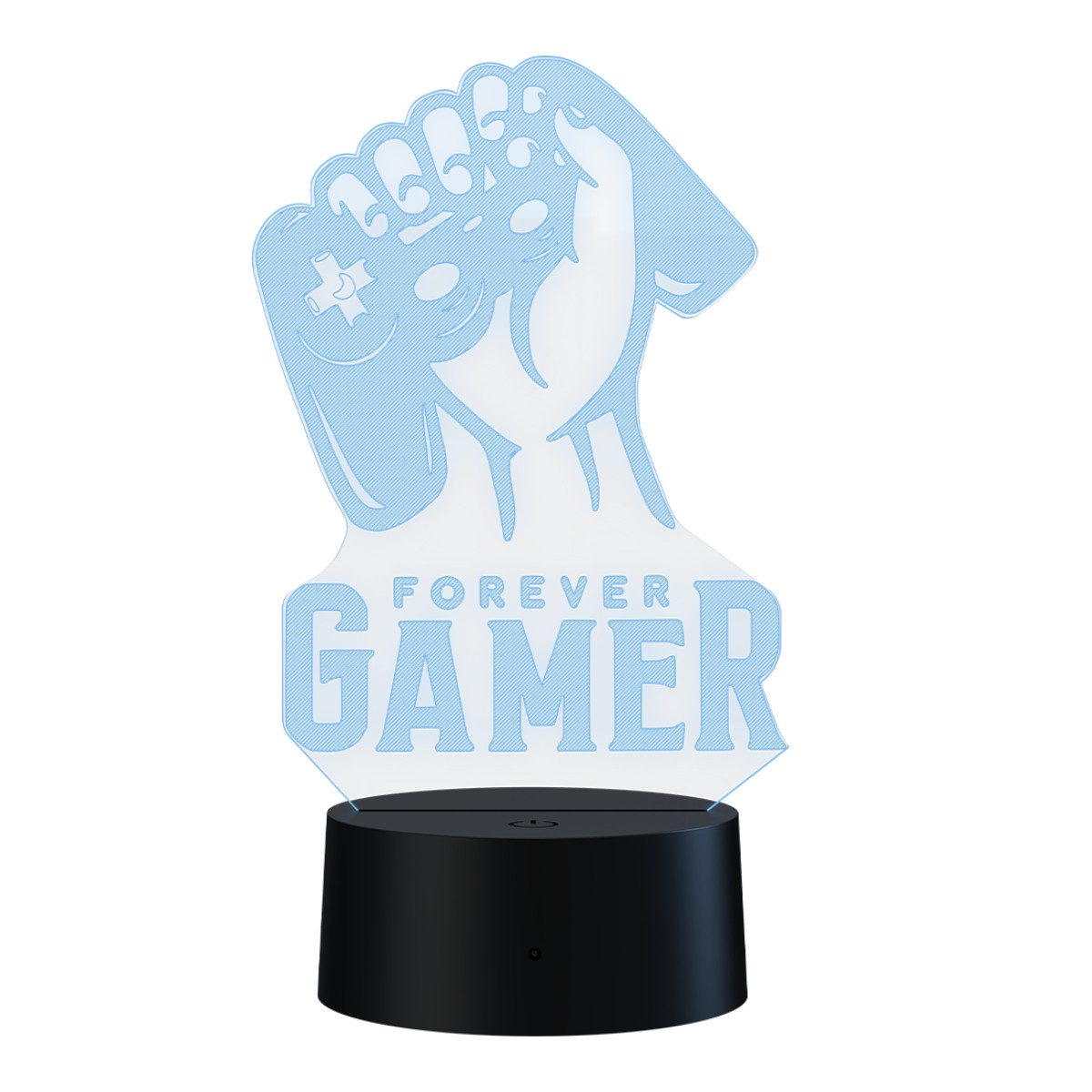 Qware Gaming LED Dekolicht 3D LED Lampe – RGB Tischlampe mit Farbwechsel un günstig online kaufen