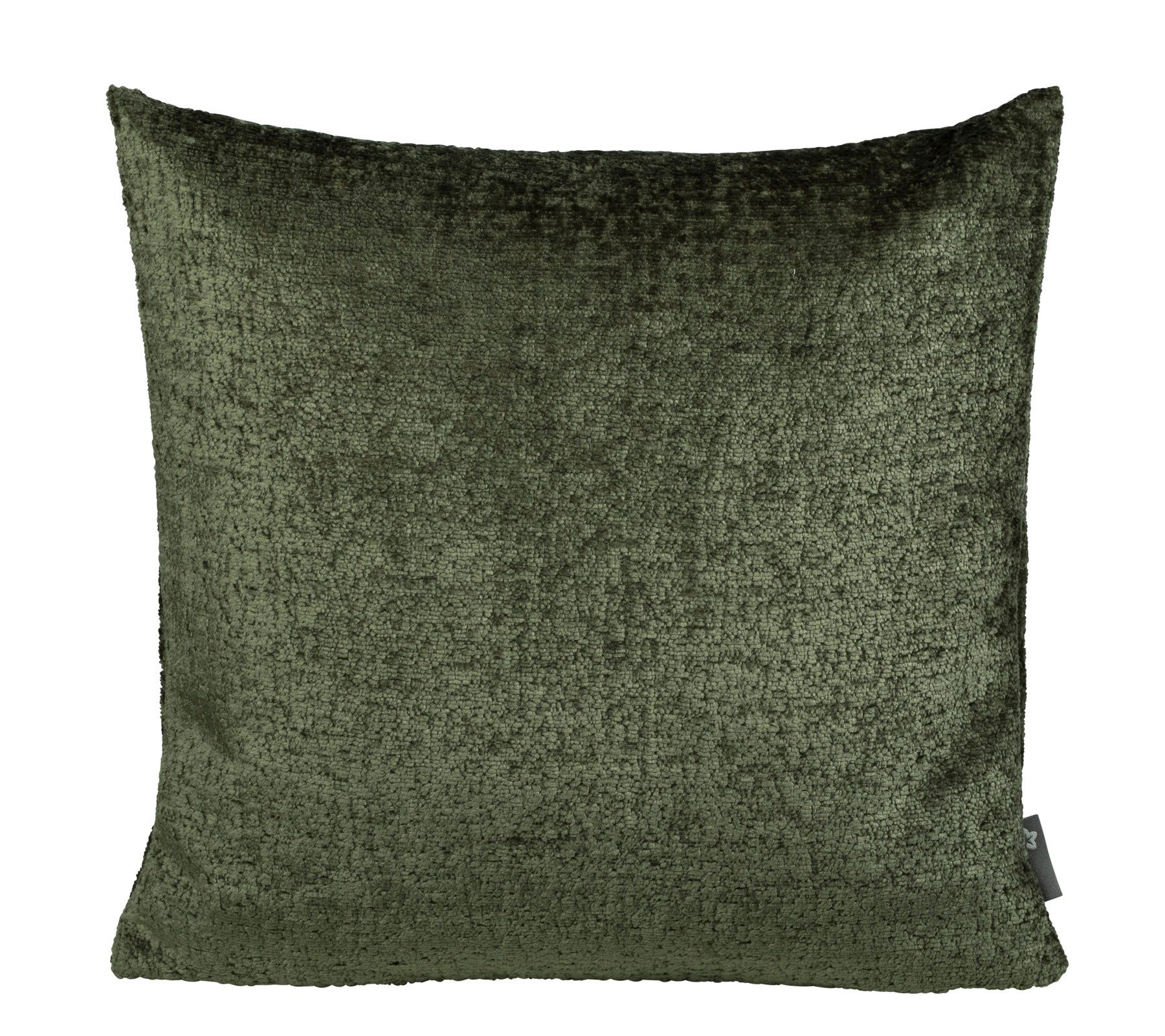 PICHLER Kissenhülle Chenille uni Kissenhülle 2er Set 40 x 40 cm BENISA Rechteck oliv, (2 Stück), Kissenbezug für Dekokissen Zierkissen Kissenhülle