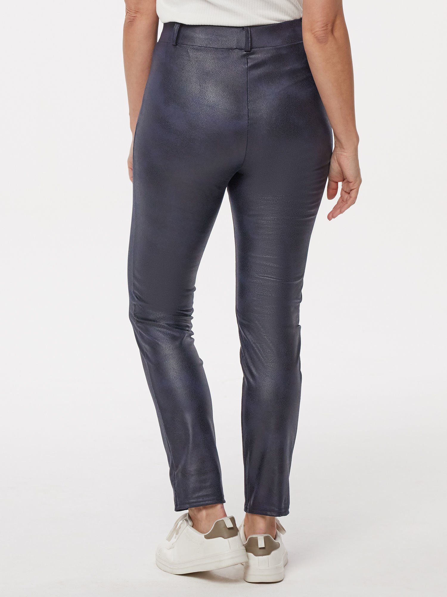 MONACO blue Lederimitathose Leggings koerpernah in günstig online kaufen