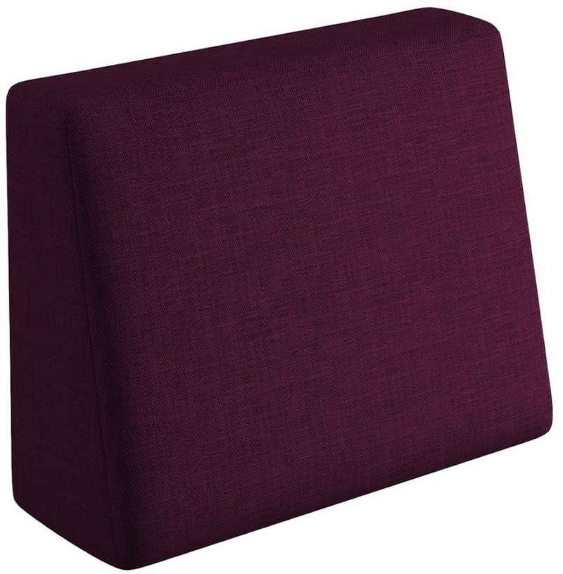 sunnypillow Rückenkissen Palettenkissen mit abnehmbarem Bezug Seitenkissen 60x40x20/10cm, Violett