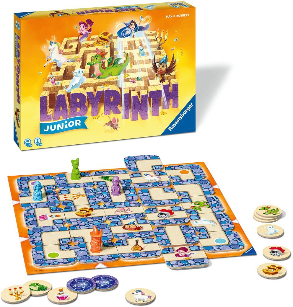 Ravensburger Spiel Junior Labyrinth, Merkspiel, Made in Europe