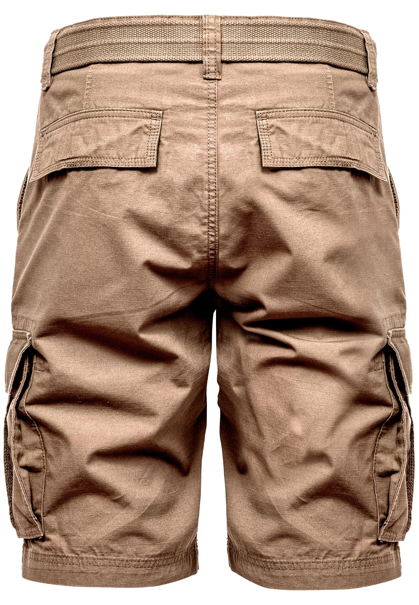 Amaci&Sons Cargoshorts MIDFIELD Chinoshort inkl. Gürtel Herren Bermuda Shor günstig online kaufen