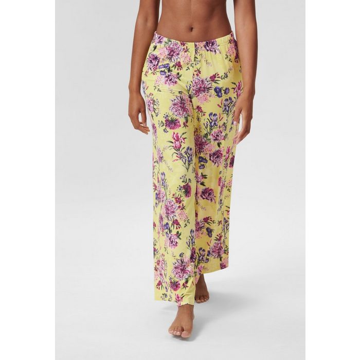 MADELEINE Strandhose Wideleg-Pants mit floralem Print