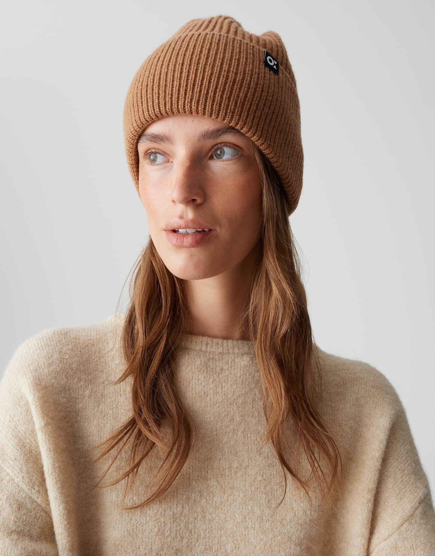 OPUS Strickmütze AFEMINA mit Wollanteil one size, Rippstruktur, weicher Gri günstig online kaufen